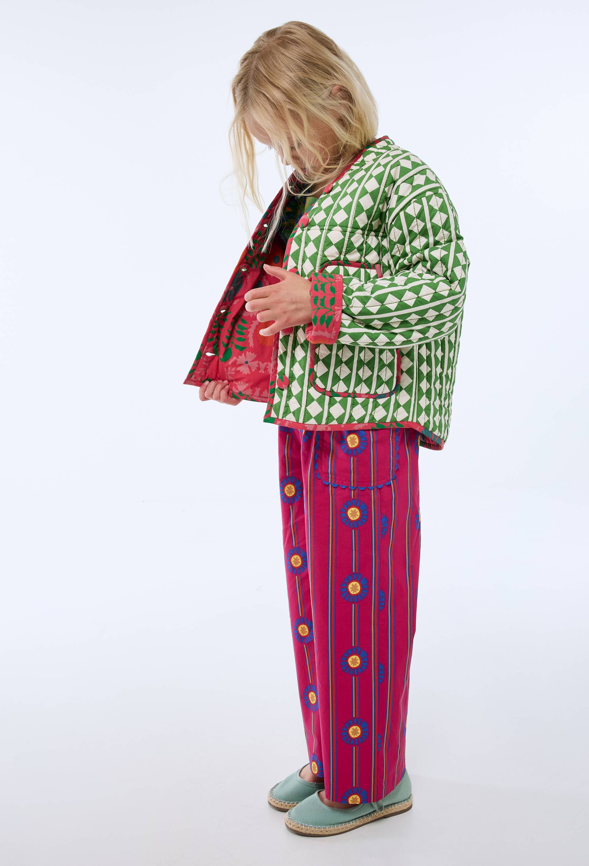 Veste manches longues matelassée en coton BIO GOTS - CAROLINE DE BENOIST X MONOPRIX, Multicolore, large image number 1