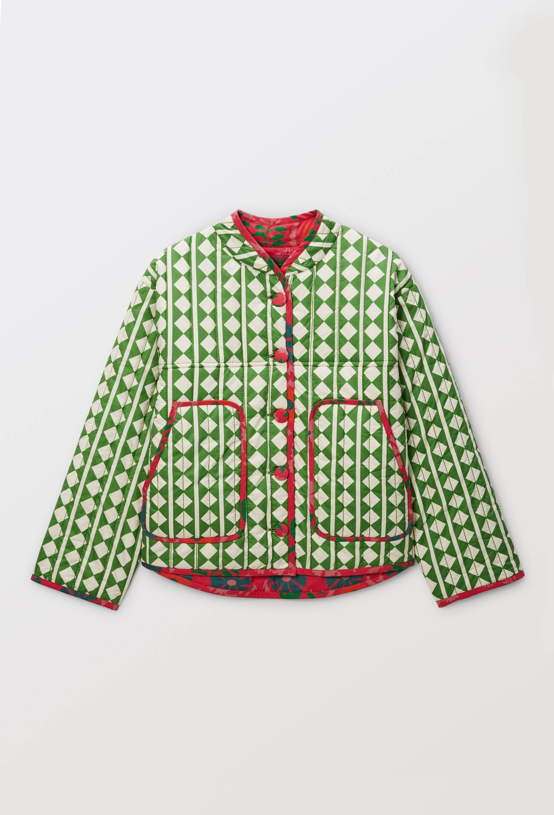 Veste manches longues matelassée en coton BIO GOTS - CAROLINE DE BENOIST X MONOPRIX, Multicolore, large image number 2