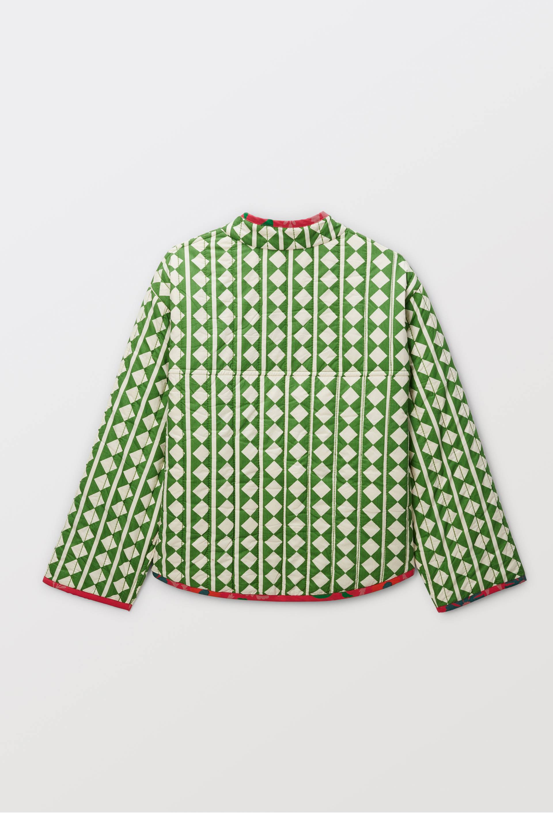 Veste manches longues matelassée en coton BIO GOTS - CAROLINE DE BENOIST X MONOPRIX, Multicolore, large image number 3.0