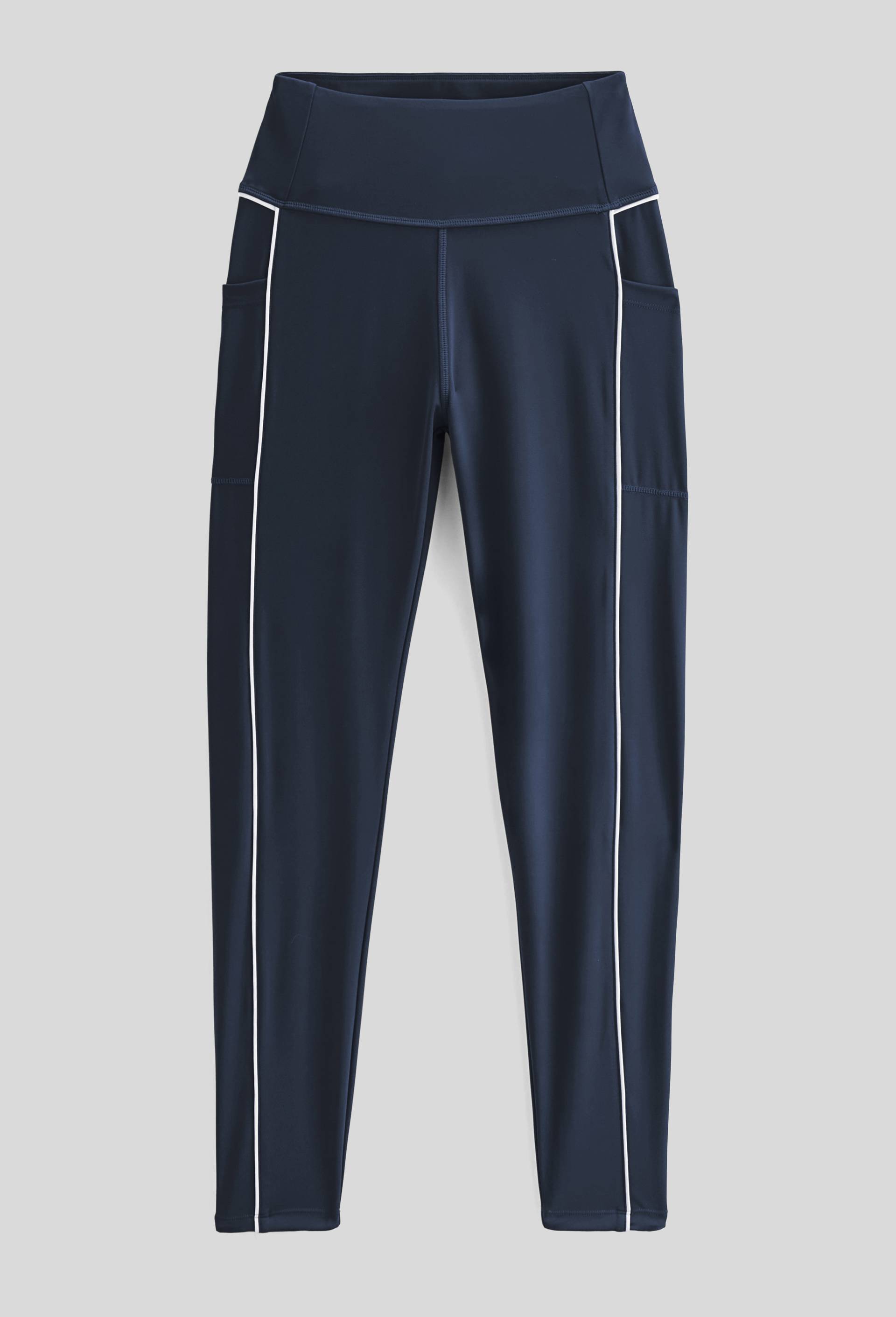Legging de sport avec d&eacute;tails contrast&eacute;s, Bleu fonc&eacute;, large image number 2