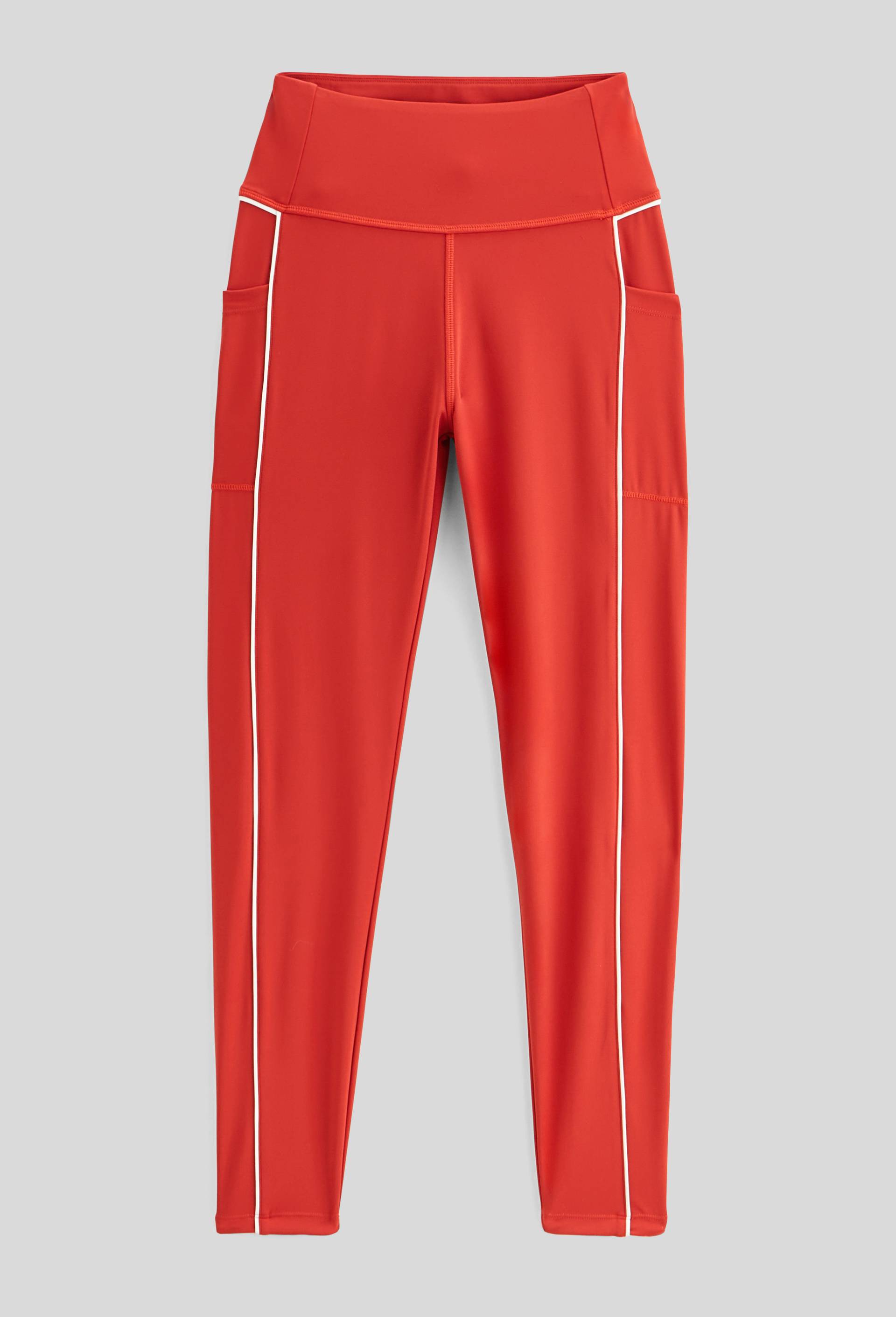 Legging de sport avec d&eacute;tails contrast&eacute;s, Orange fonc&eacute;, large image number 3.0