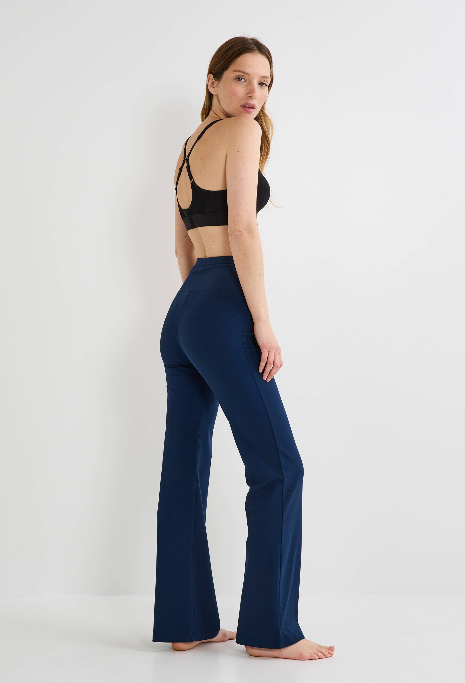 Pantalon de sport flare, Bleu fonc&eacute;, large image number 1