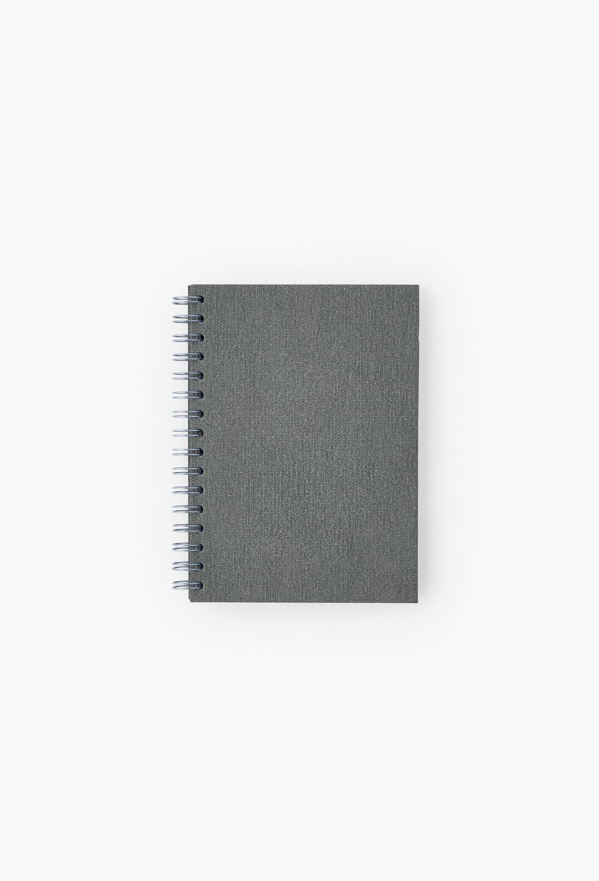 Carnet A5 spirales Gris, Gris, large image number 0.0