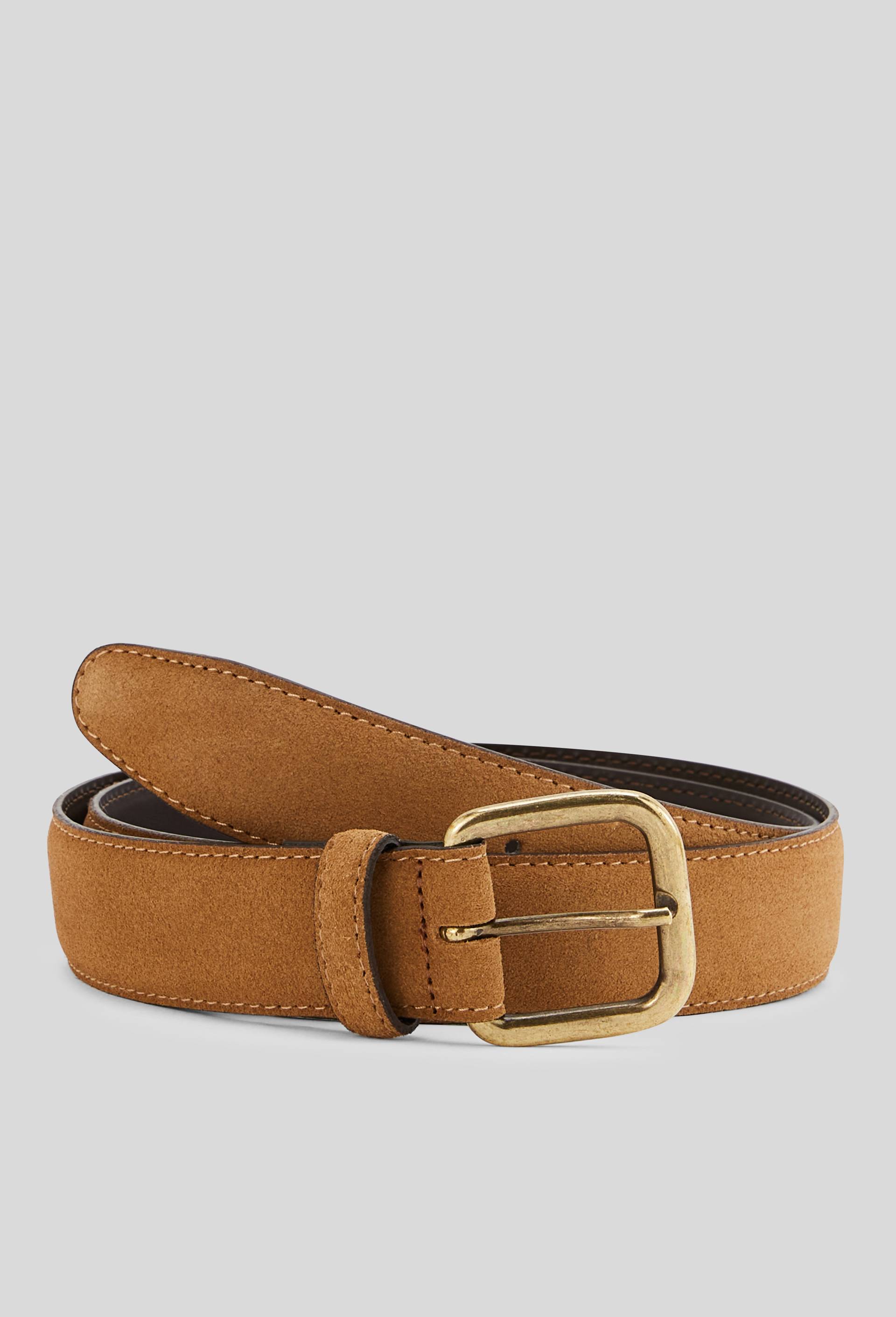 Ceinture en cuir su&eacute;d&eacute;, Beige, large image number 0