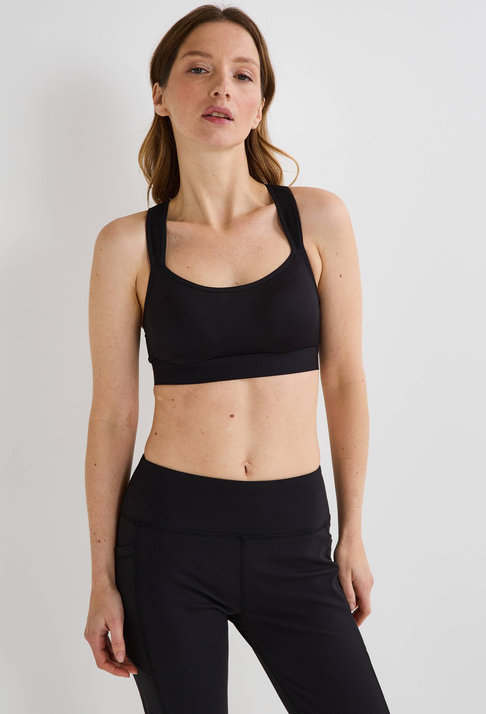 Brassière de sport maintien élevé, Noir, large image number 0
