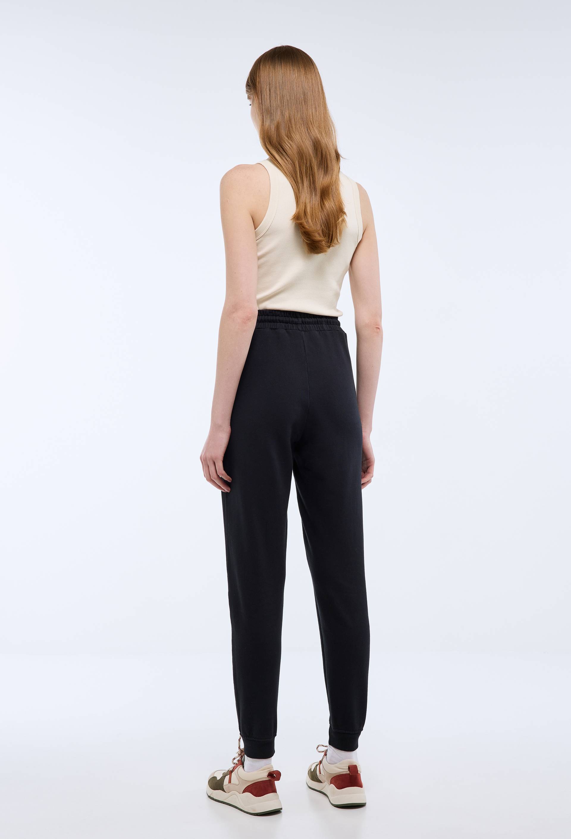 Pantalon de jogging en molleton de coton BIO GOTS, Noir, large image number 1