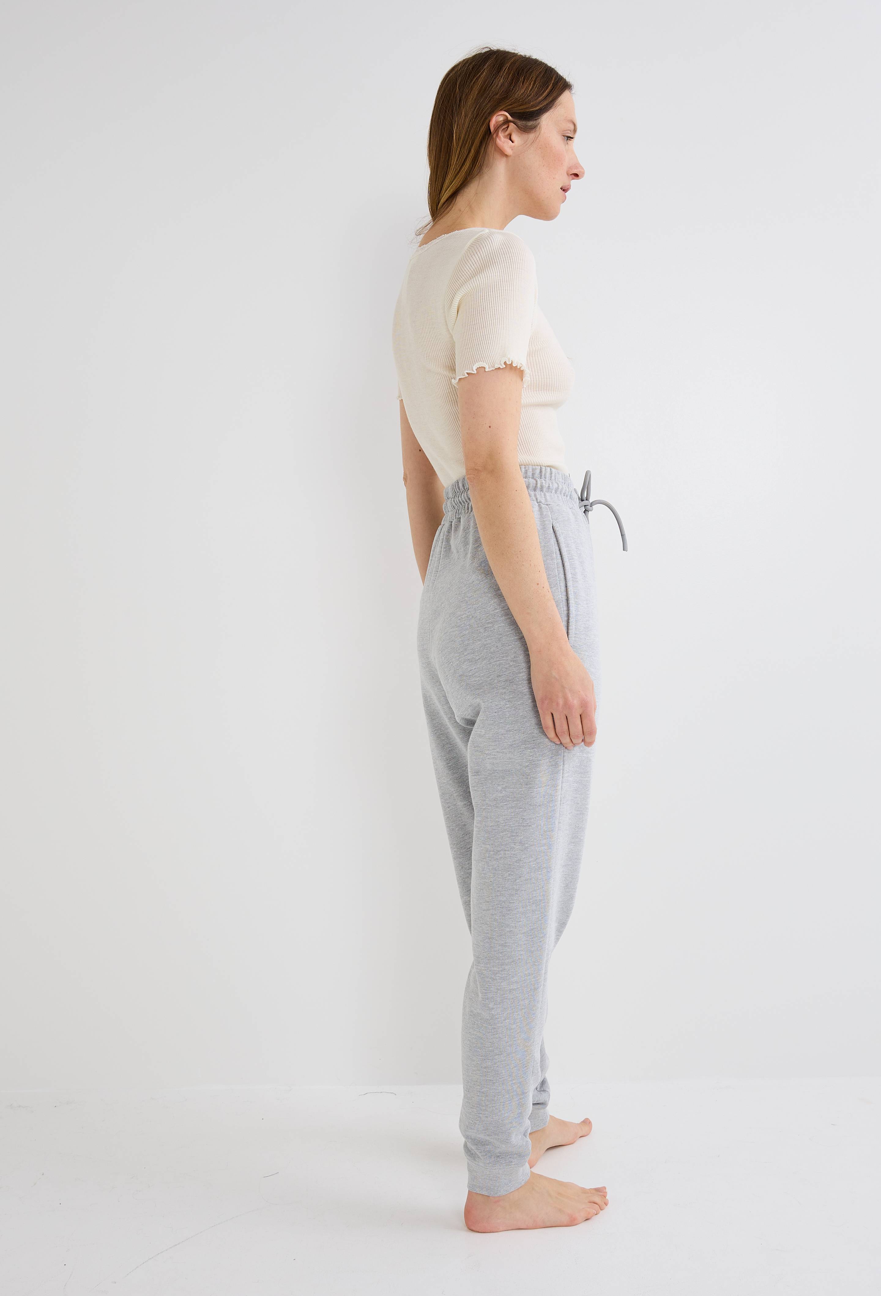 Pantalon de jogging en molleton de coton BIO GOTS, Gris, large image number 1