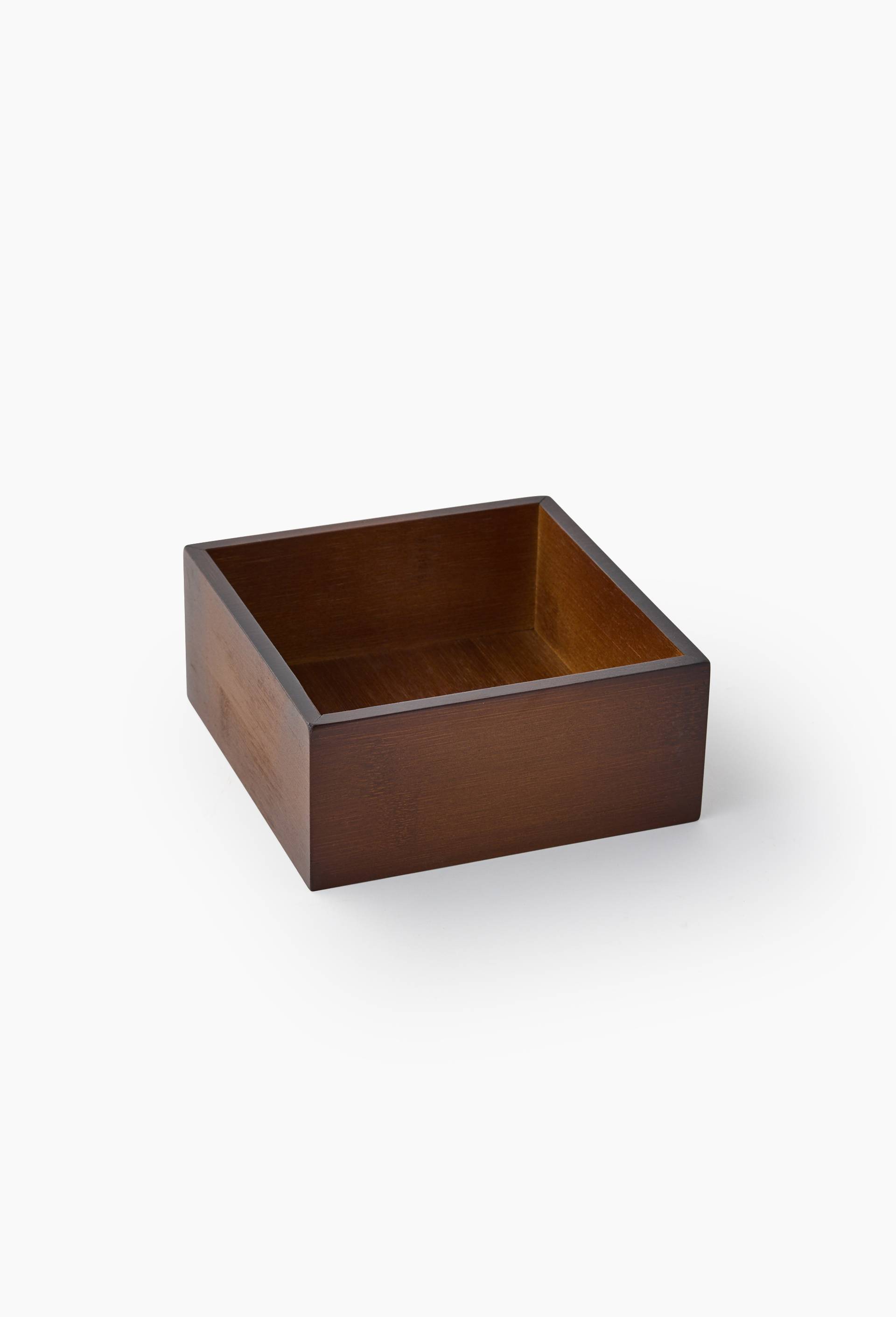 Organisateur carr&eacute; en bambou, 15xH6,5cm, Brun fonc&eacute;, large image number 0.0