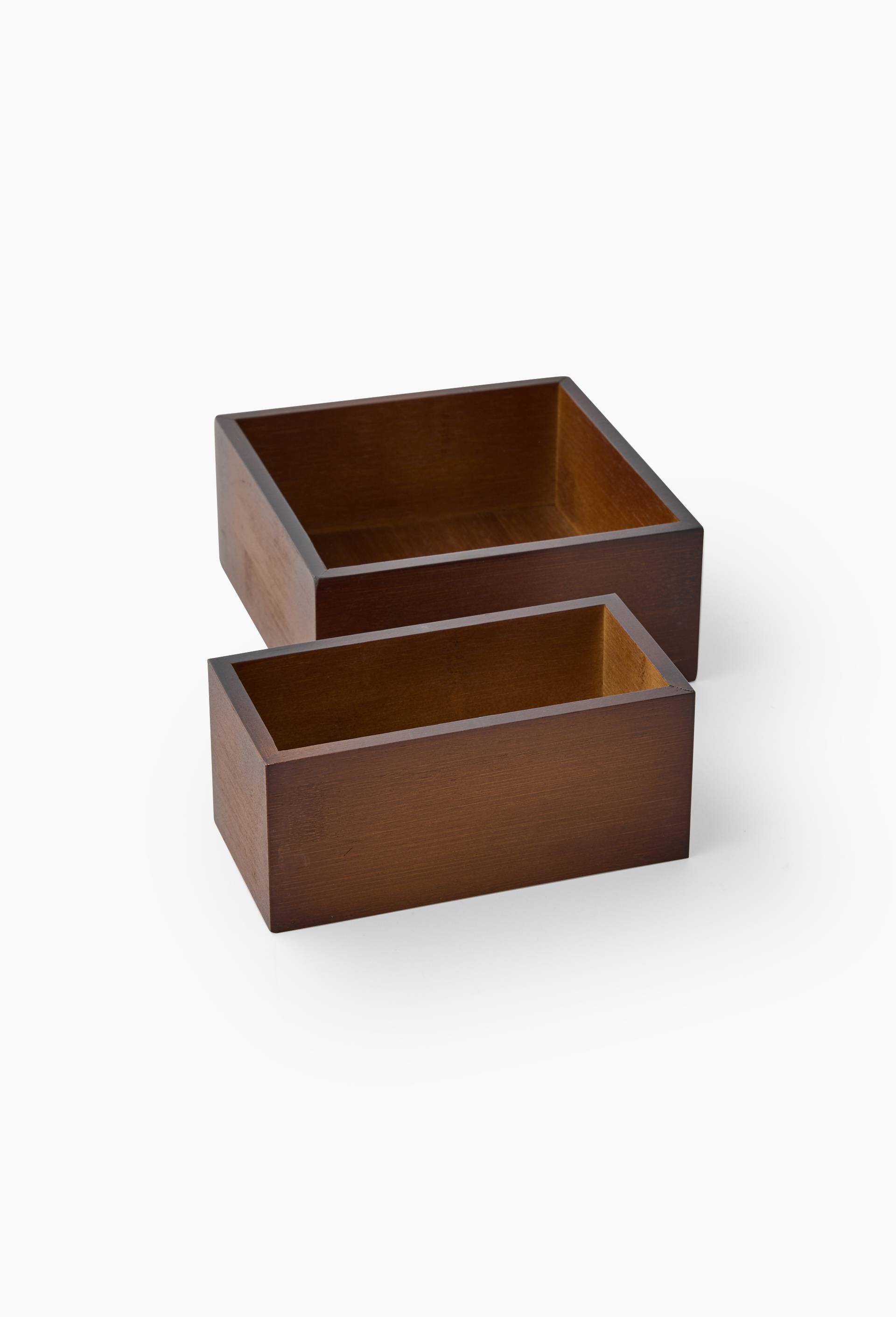 Organisateur carr&eacute; en bambou, 15xH6,5cm, Brun fonc&eacute;, large image number 1