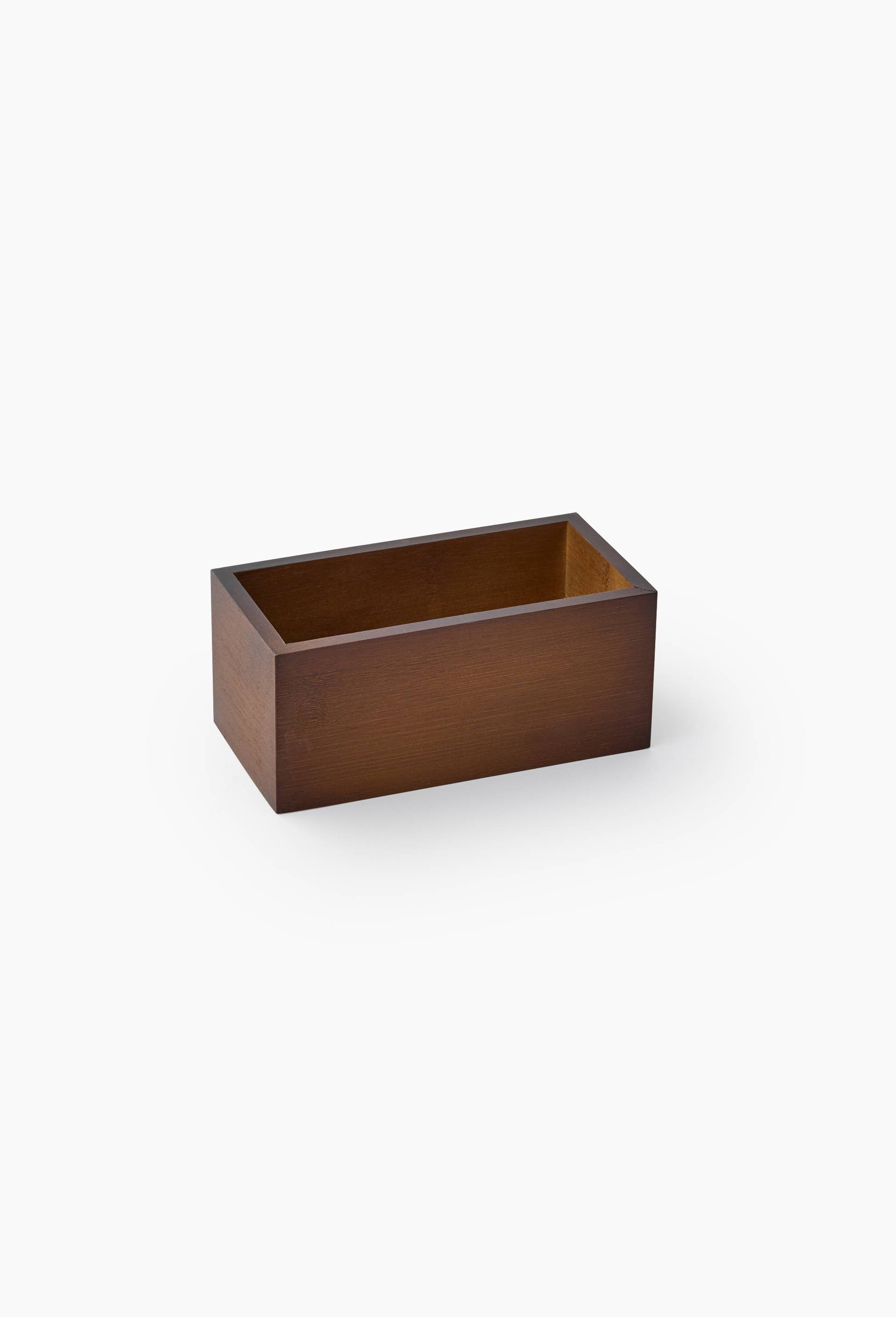 Organisateur long en bambou, L22xD7,5xH6,5cm, Brun fonc&eacute;, large image number 0.0