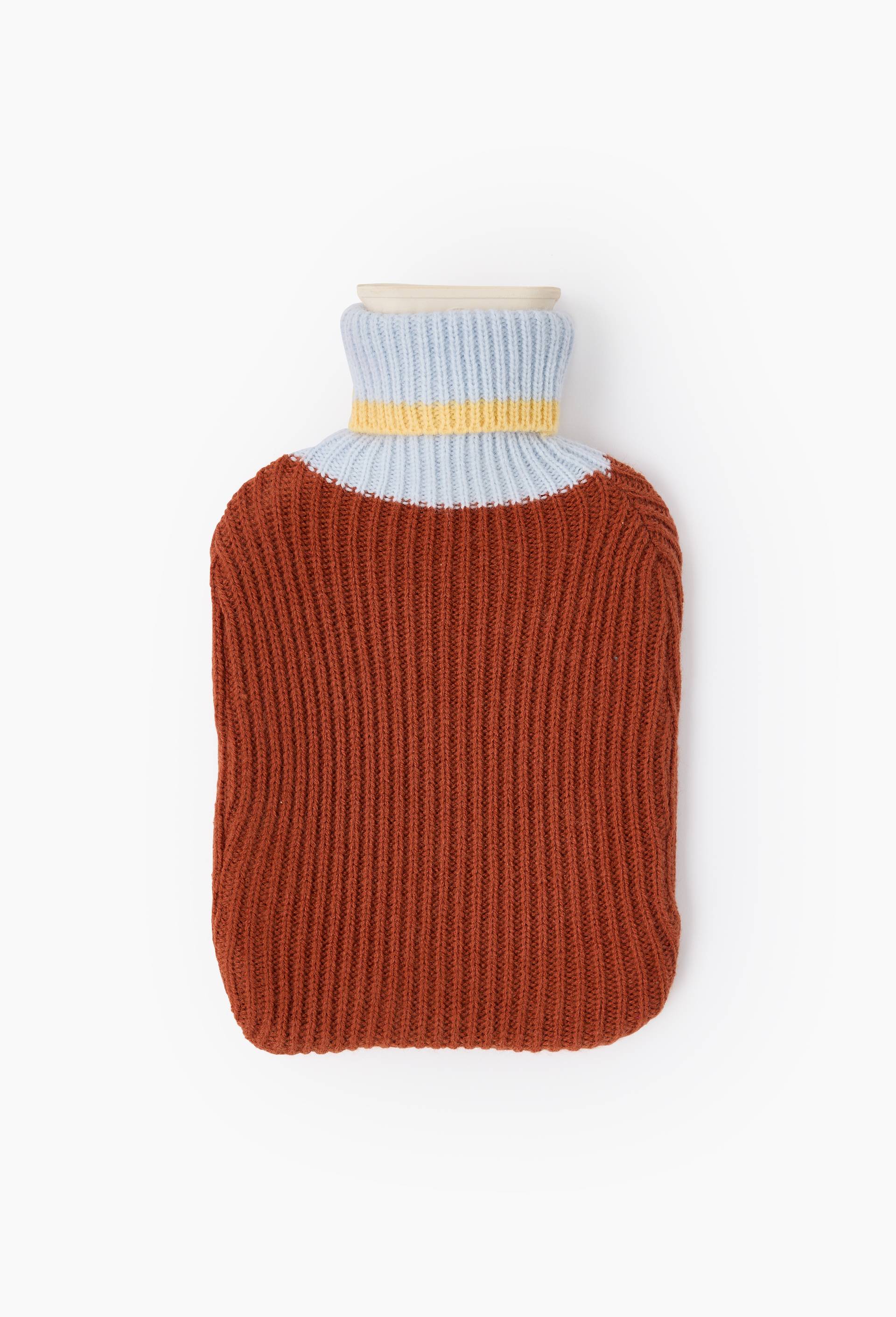 Bouillotte en tricot, 32x20cm, en polyester, Multicolore, large image number 0.0