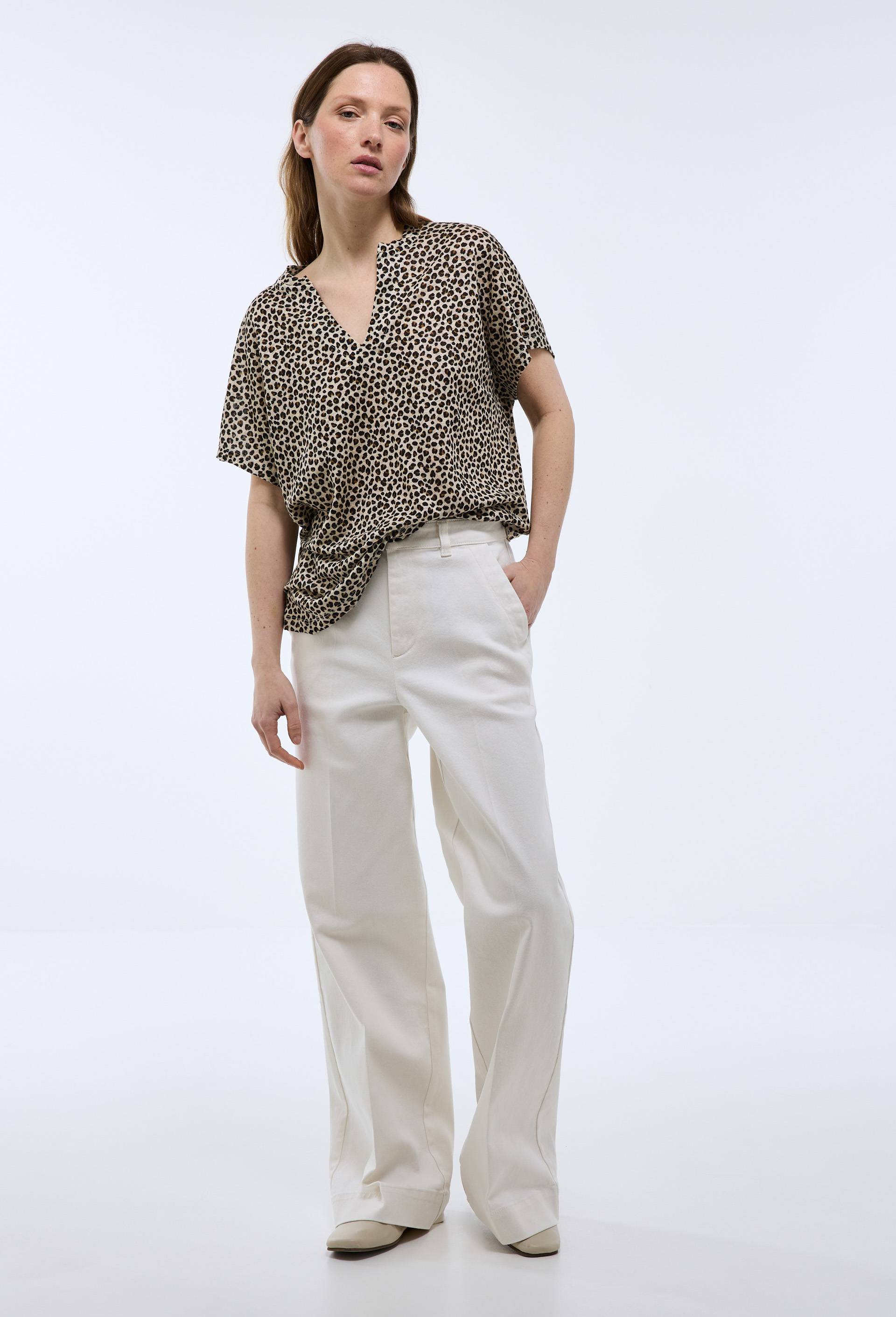 T-shirt manches courtes imprim&eacute;, Beige clair, large image number 0