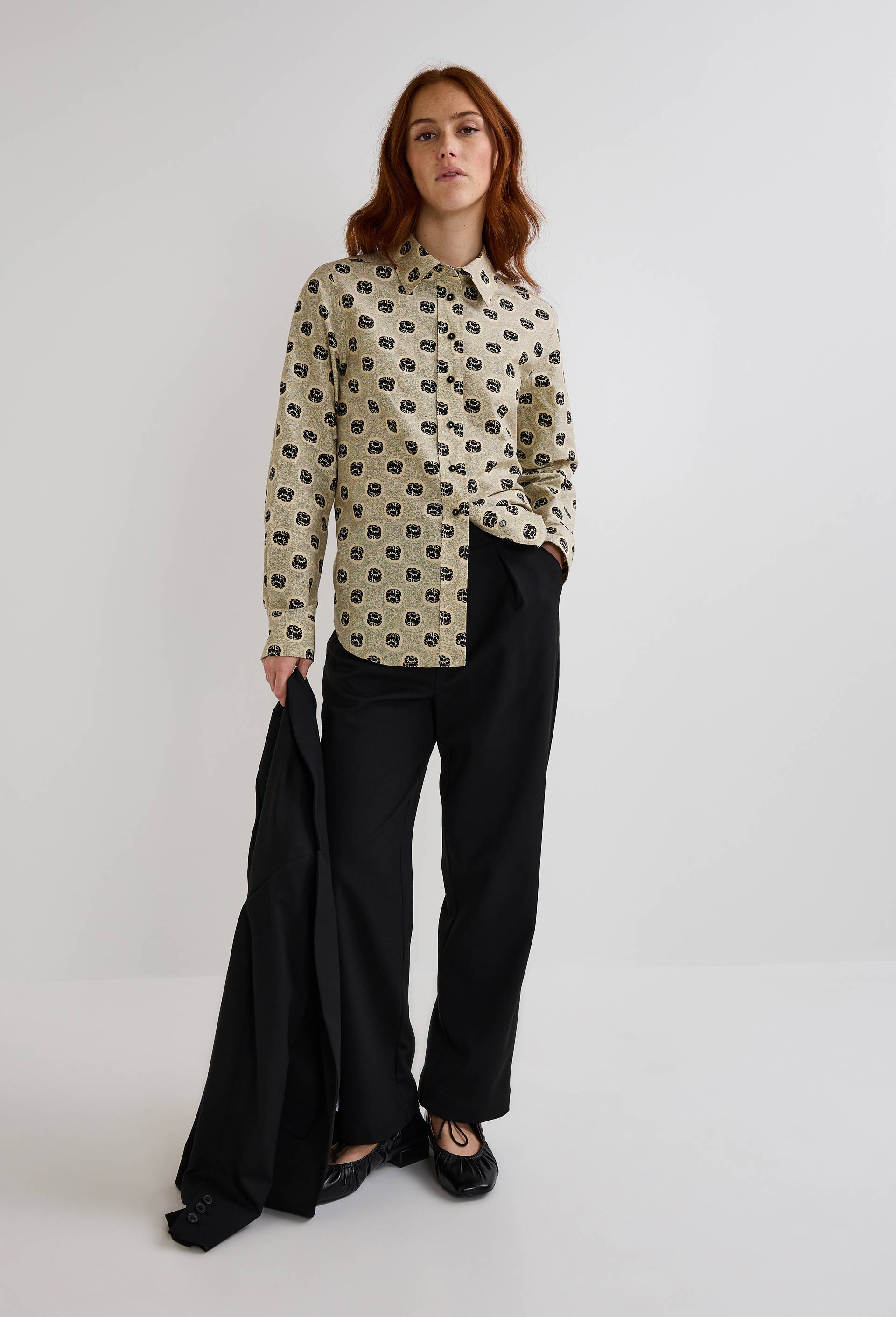 Pantalon droit taille haute, Noir, large image number 1.0