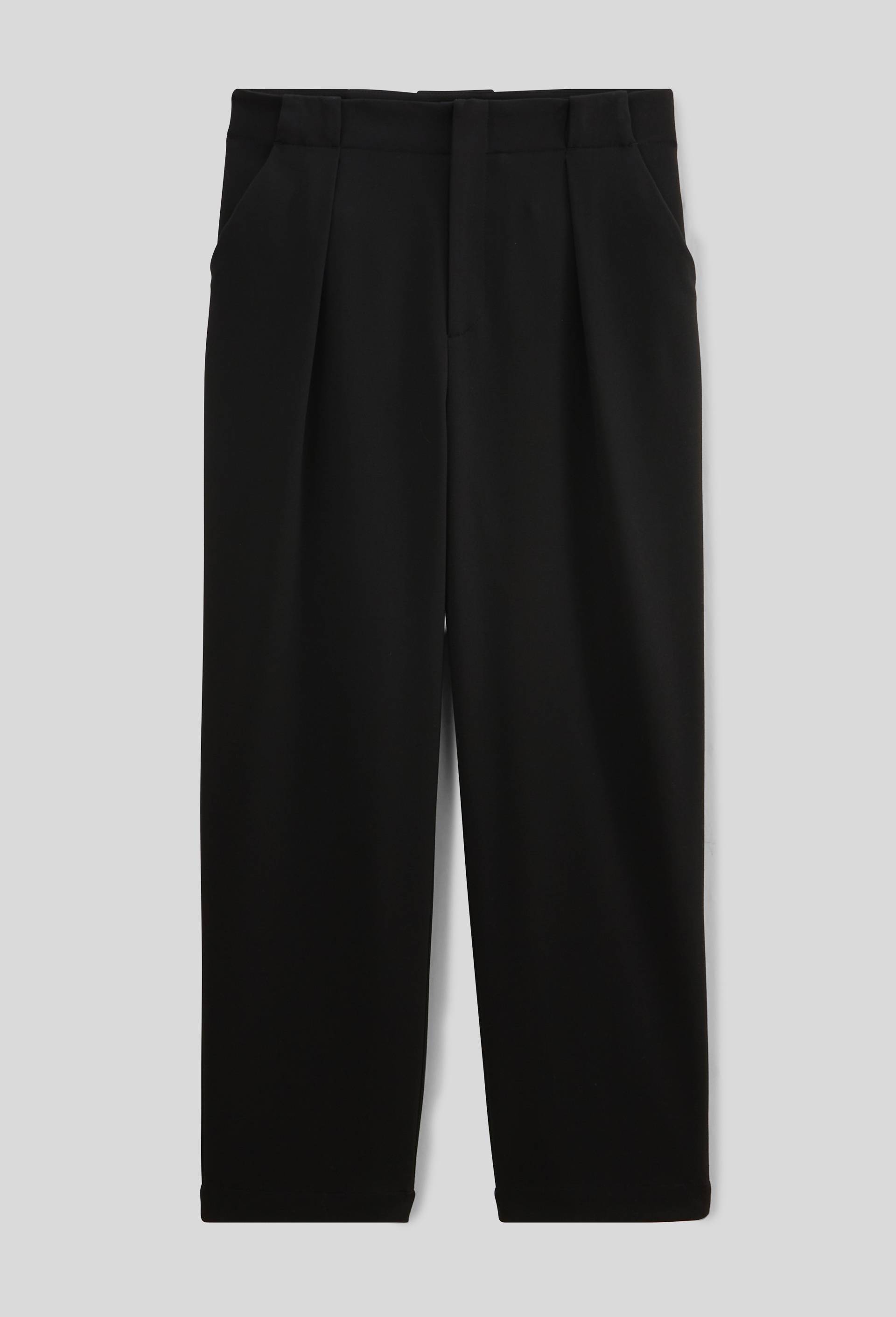 Pantalon droit taille haute, Noir, large image number 3