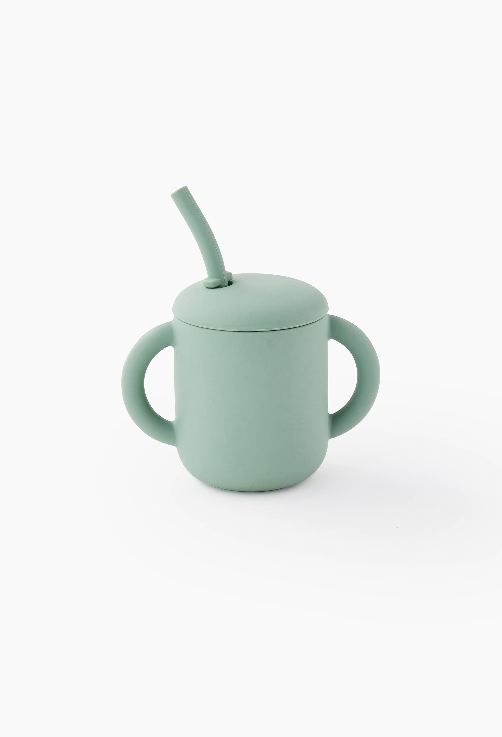 Tasse avec paille pour enfant, Bleu, large image number 0