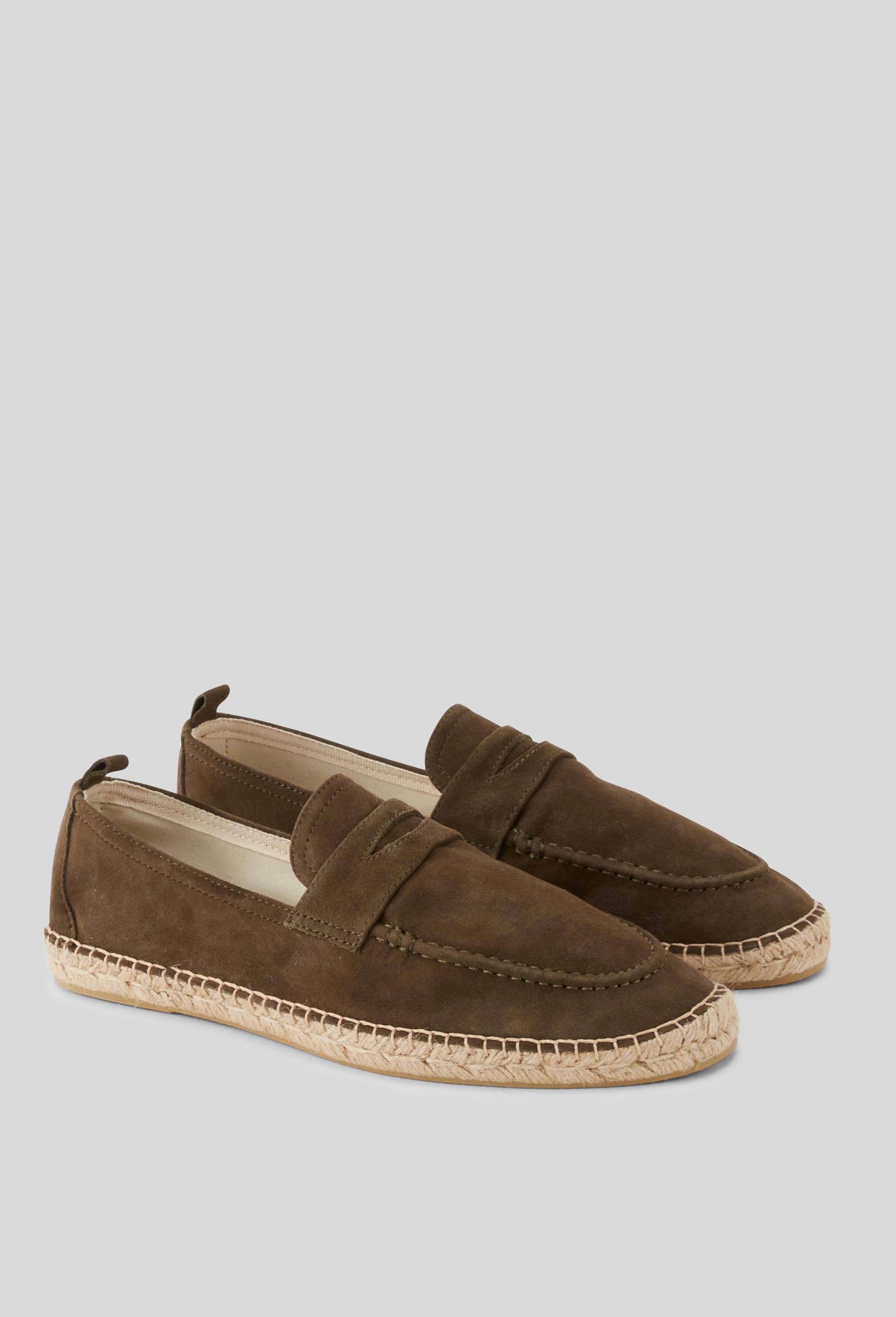Mocassins en cuir, Vert fonc&eacute;, large image number 0.0