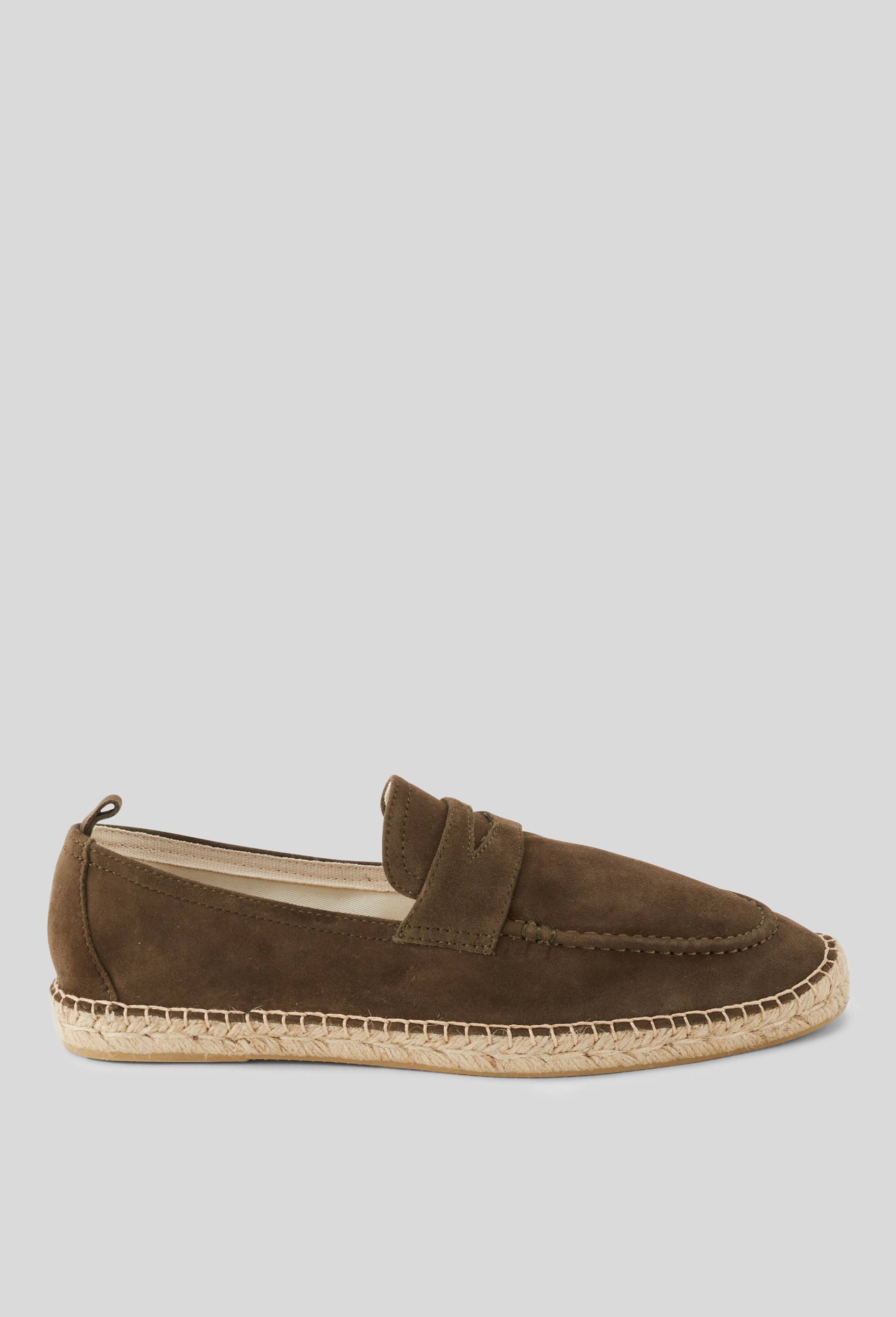 Mocassins en cuir, Vert fonc&eacute;, large image number 1.0