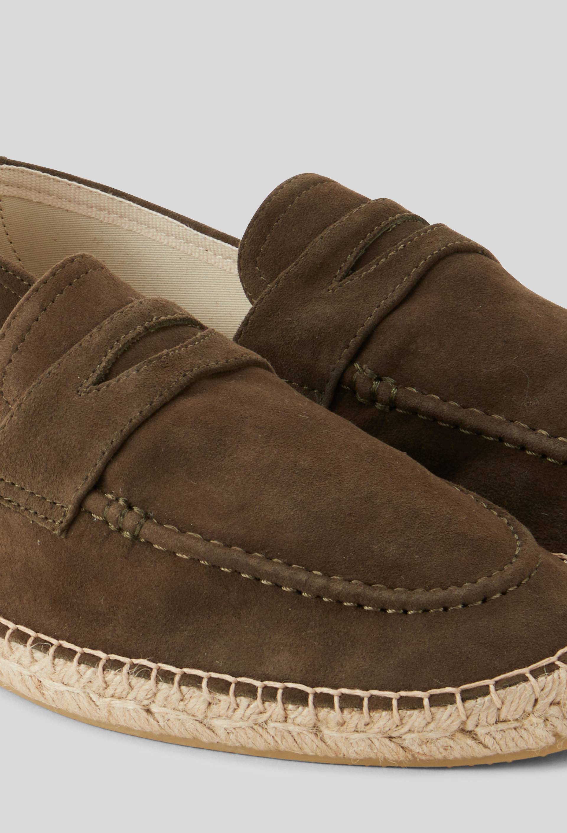 Mocassins en cuir, Vert fonc&eacute;, large image number 2.0