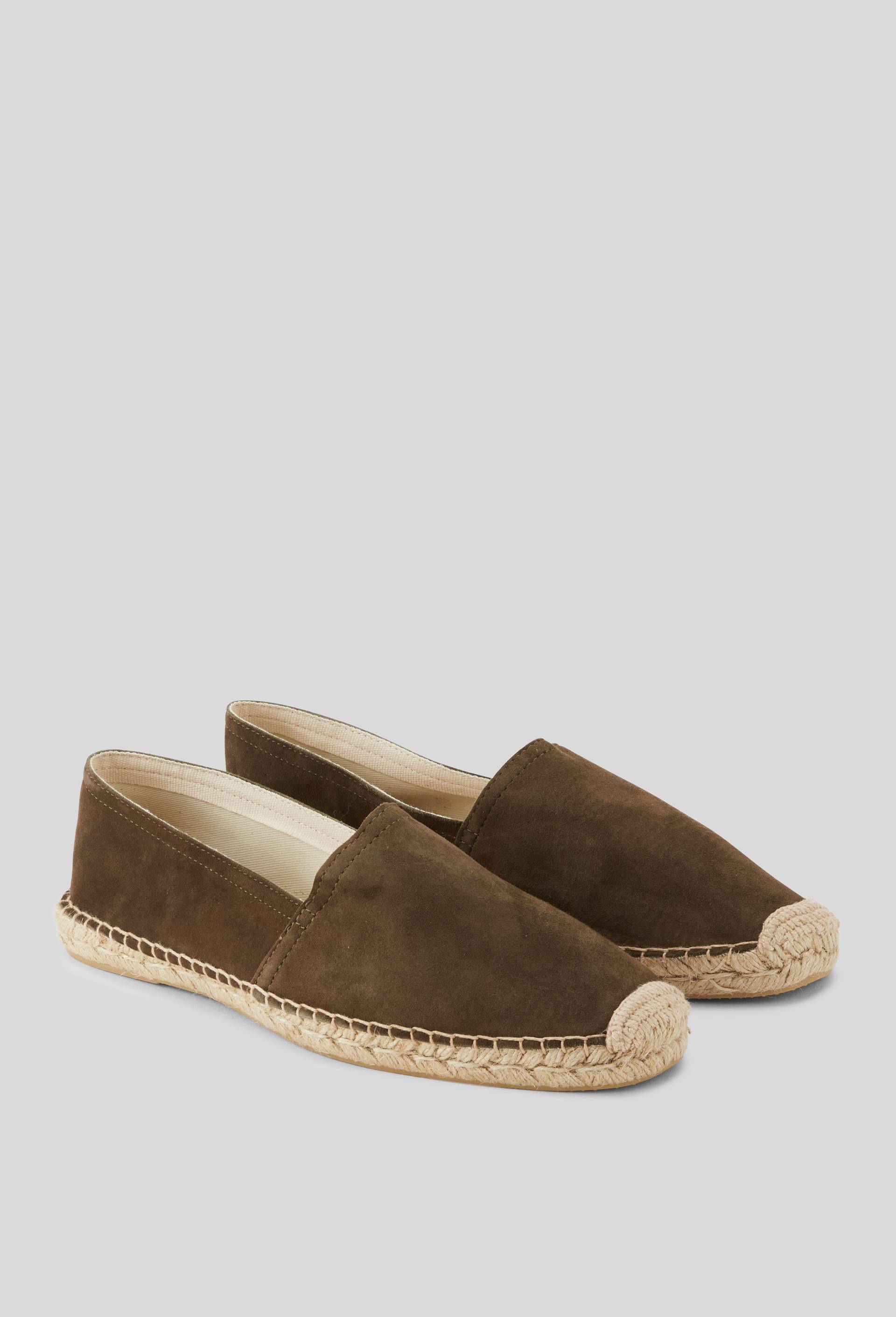 Espadrilles en cuir, Vert fonc&eacute;, large image number 0