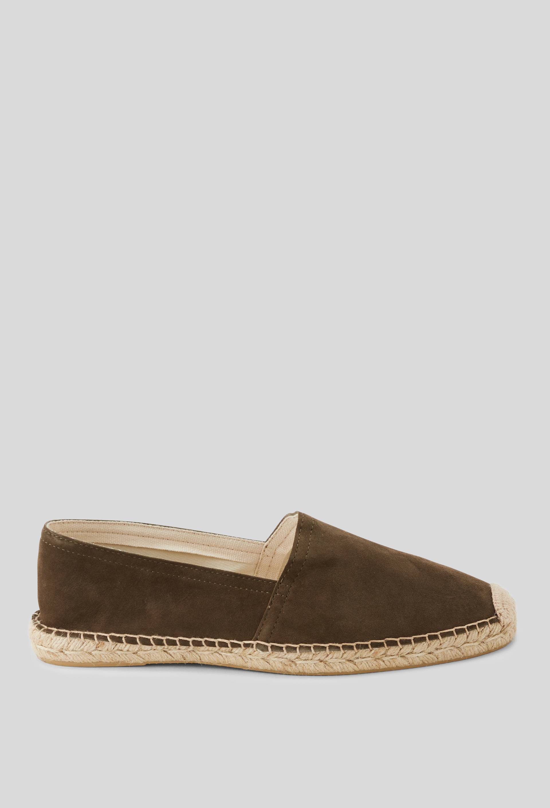 Espadrilles en cuir, Vert fonc&eacute;, large image number 1