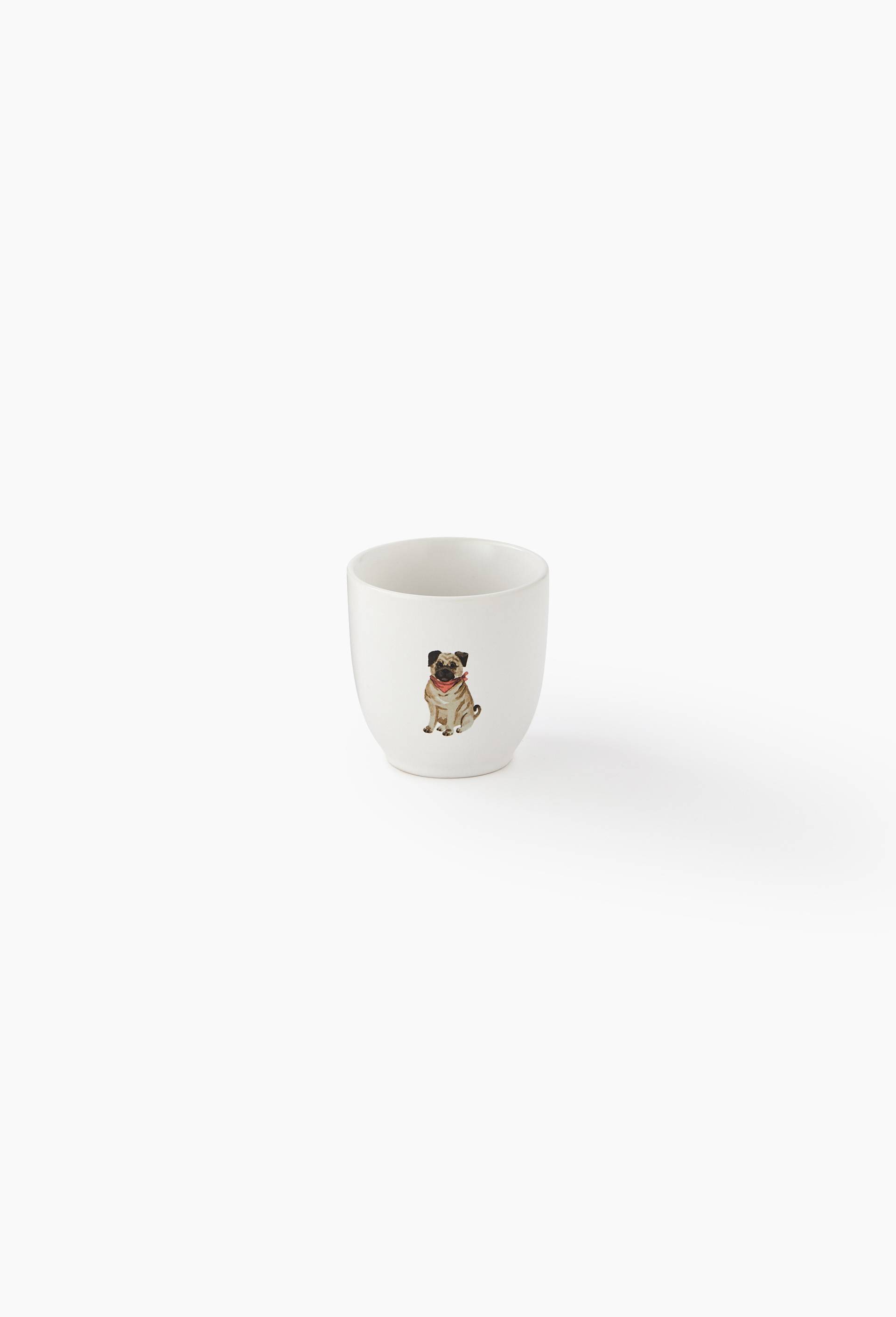 Tasse finition imprim&eacute;e, 20cl, Blanc, large image number 0