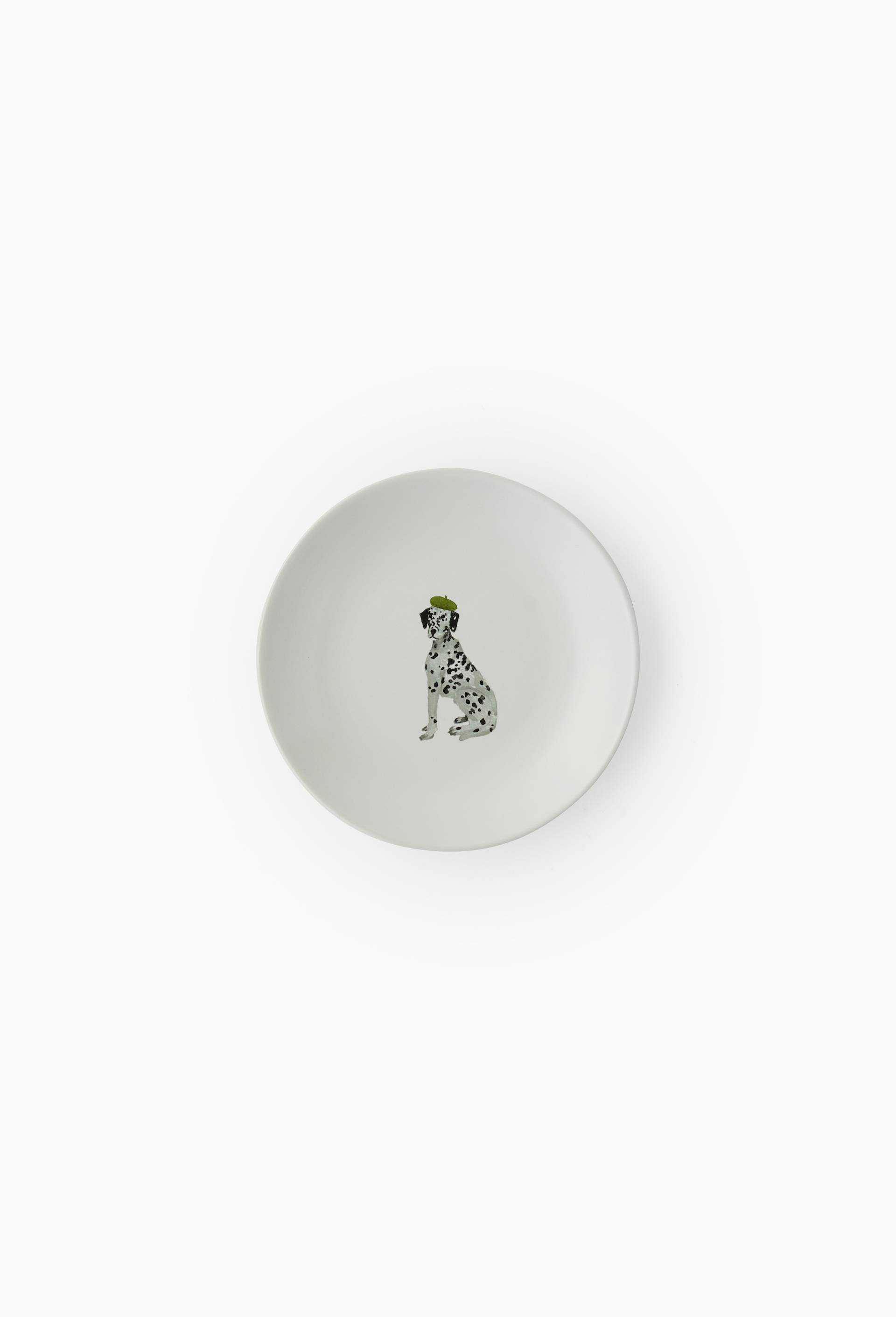 Assiette &agrave; pain finition imprim&eacute;e, Blanc, large image number 0