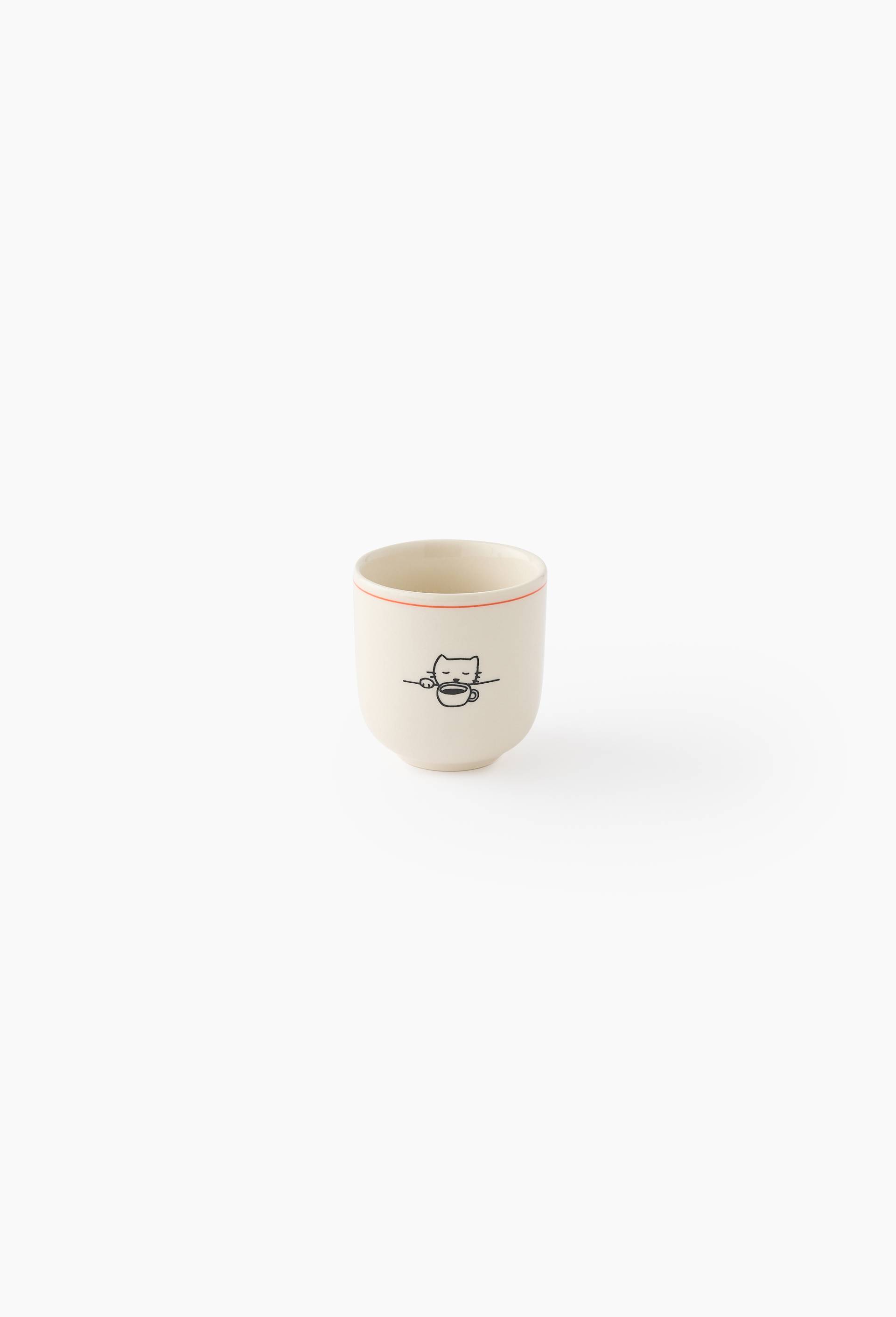 Tasse finition imprim&eacute;e, 20cl, Blanc, large image number 1.0