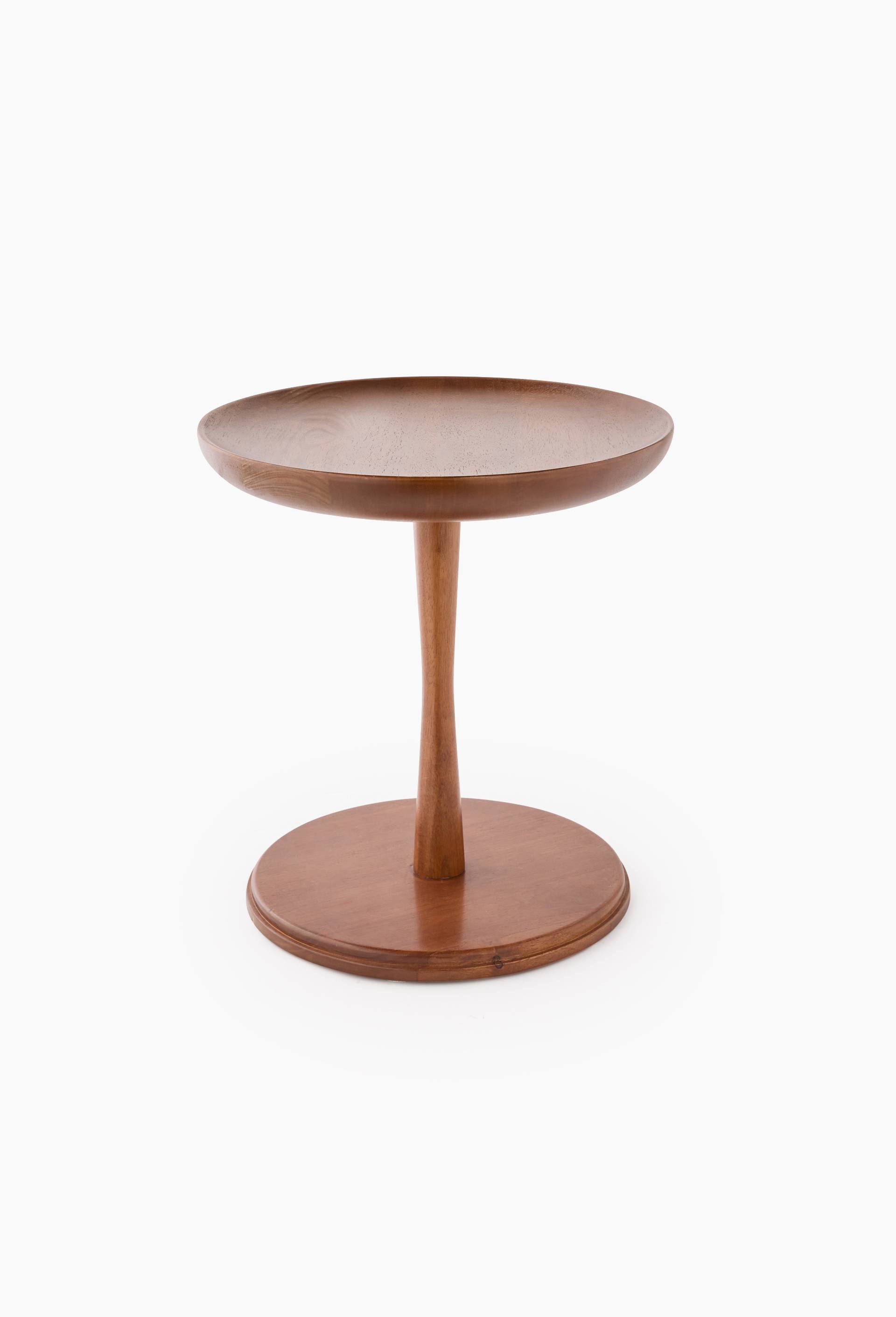 Table tulipe, 44xH47cm, en bois de ch&ecirc;ne, Brun, large image number 0