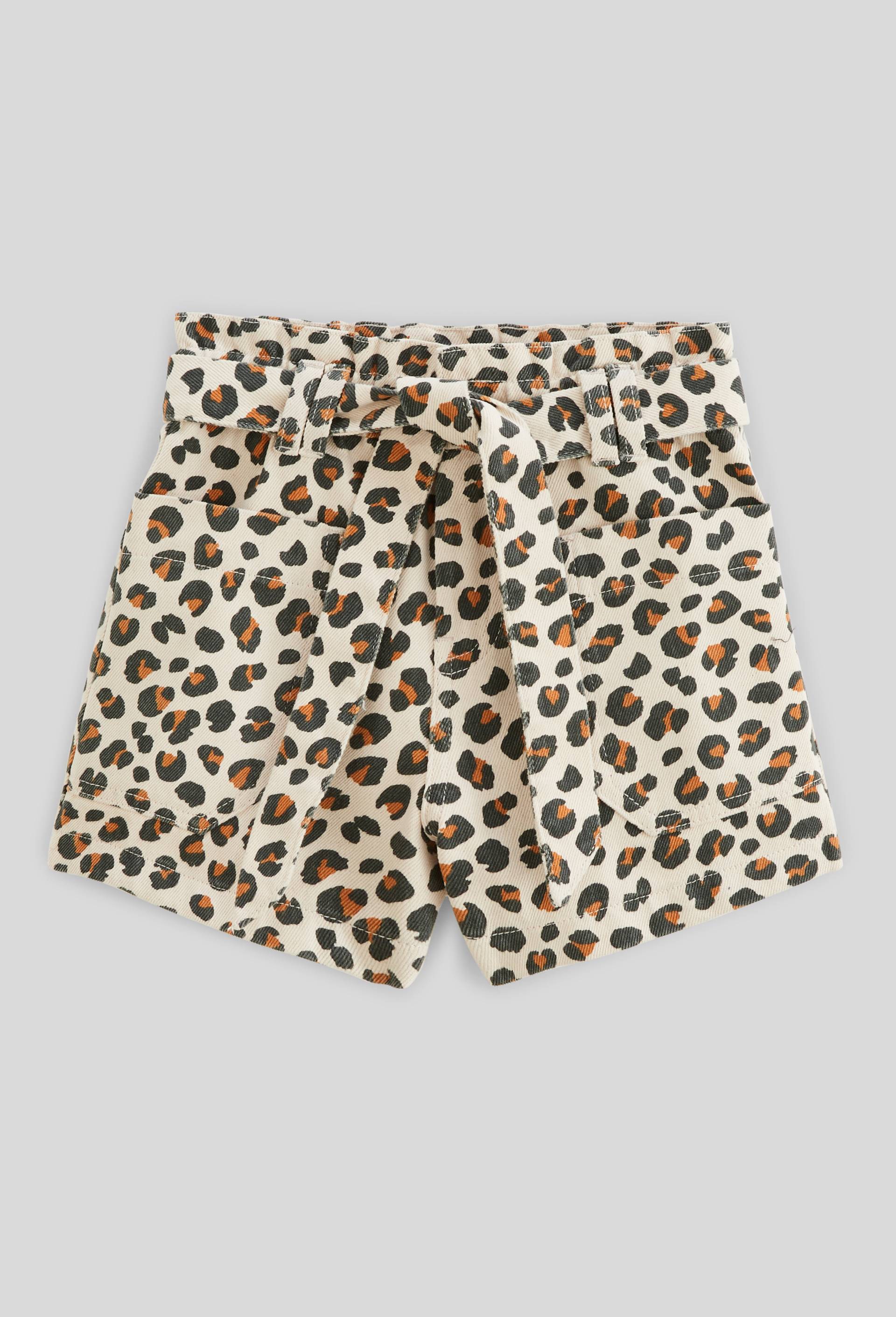 Short imprim&eacute; en coton, Beige clair, large image number 0