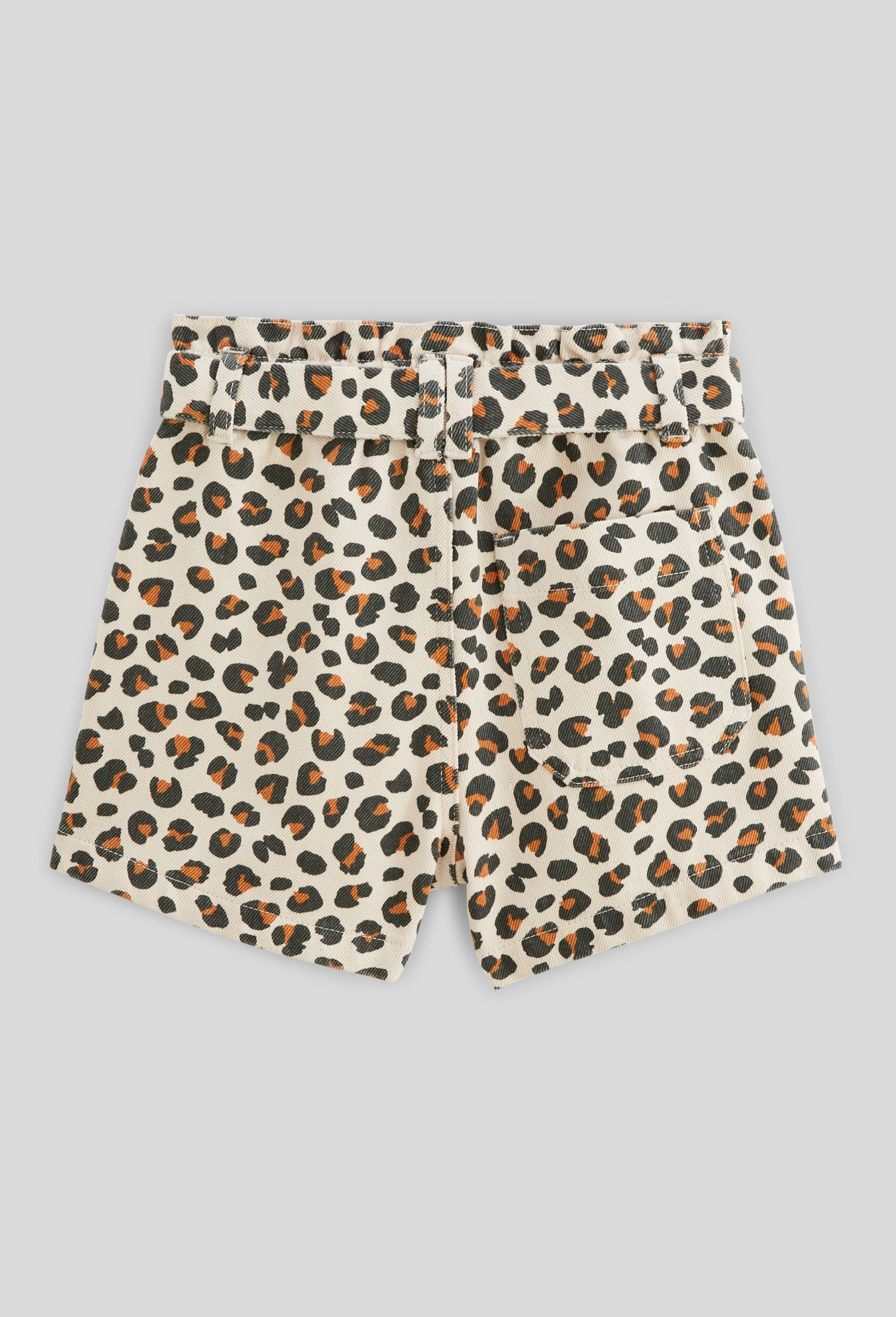 Short imprim&eacute; en coton, Beige clair, large image number 1
