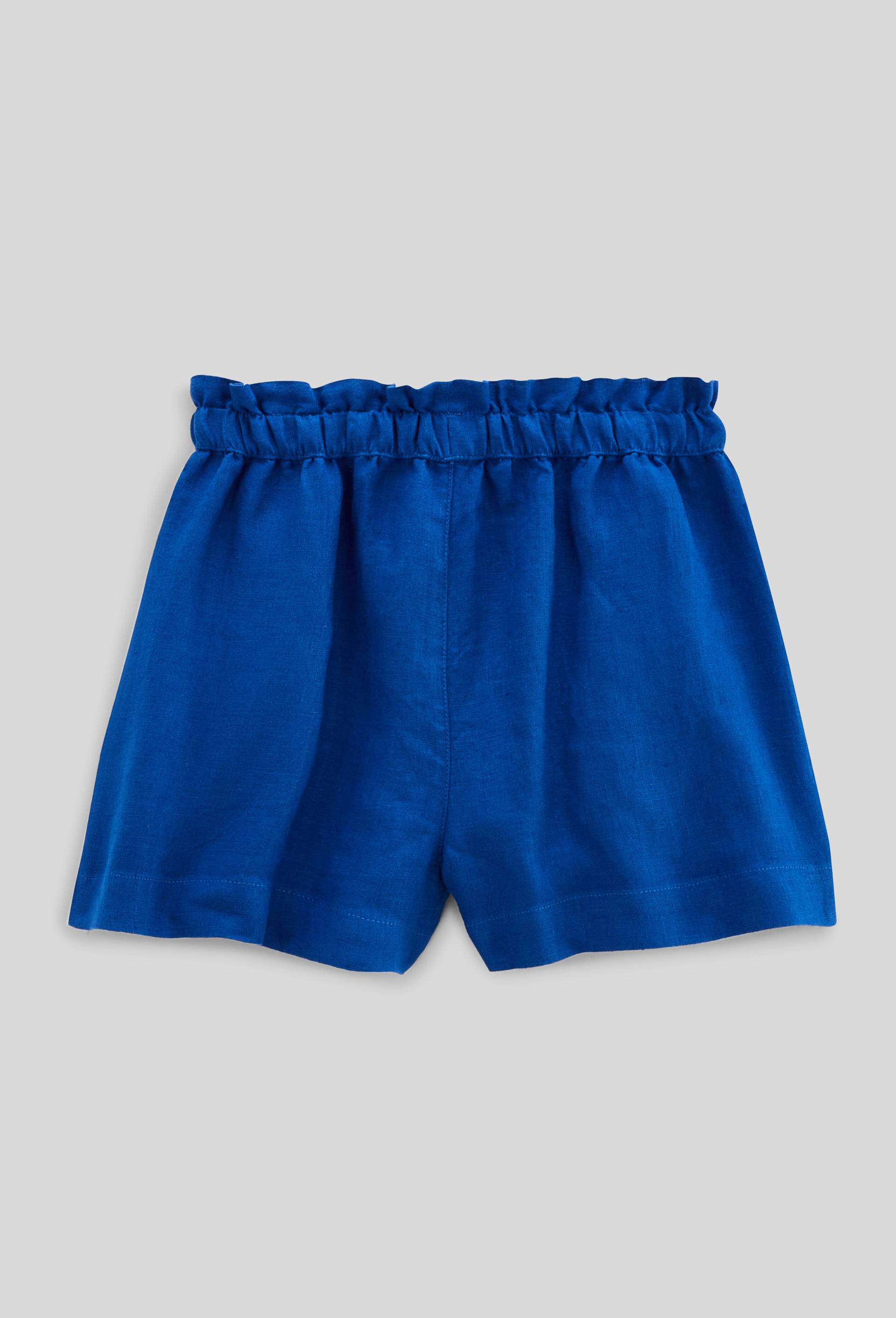 Short uni en lin, Bleu, large image number 1.0