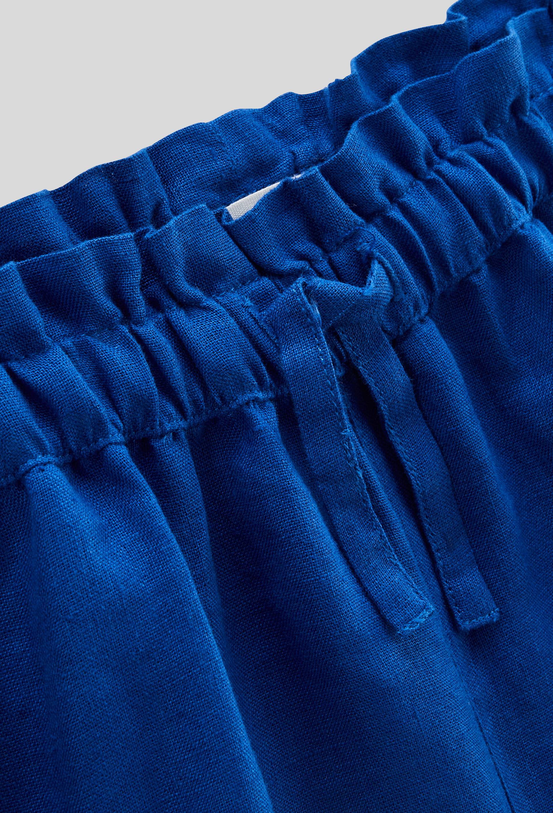 Short uni en lin, Bleu, large image number 2