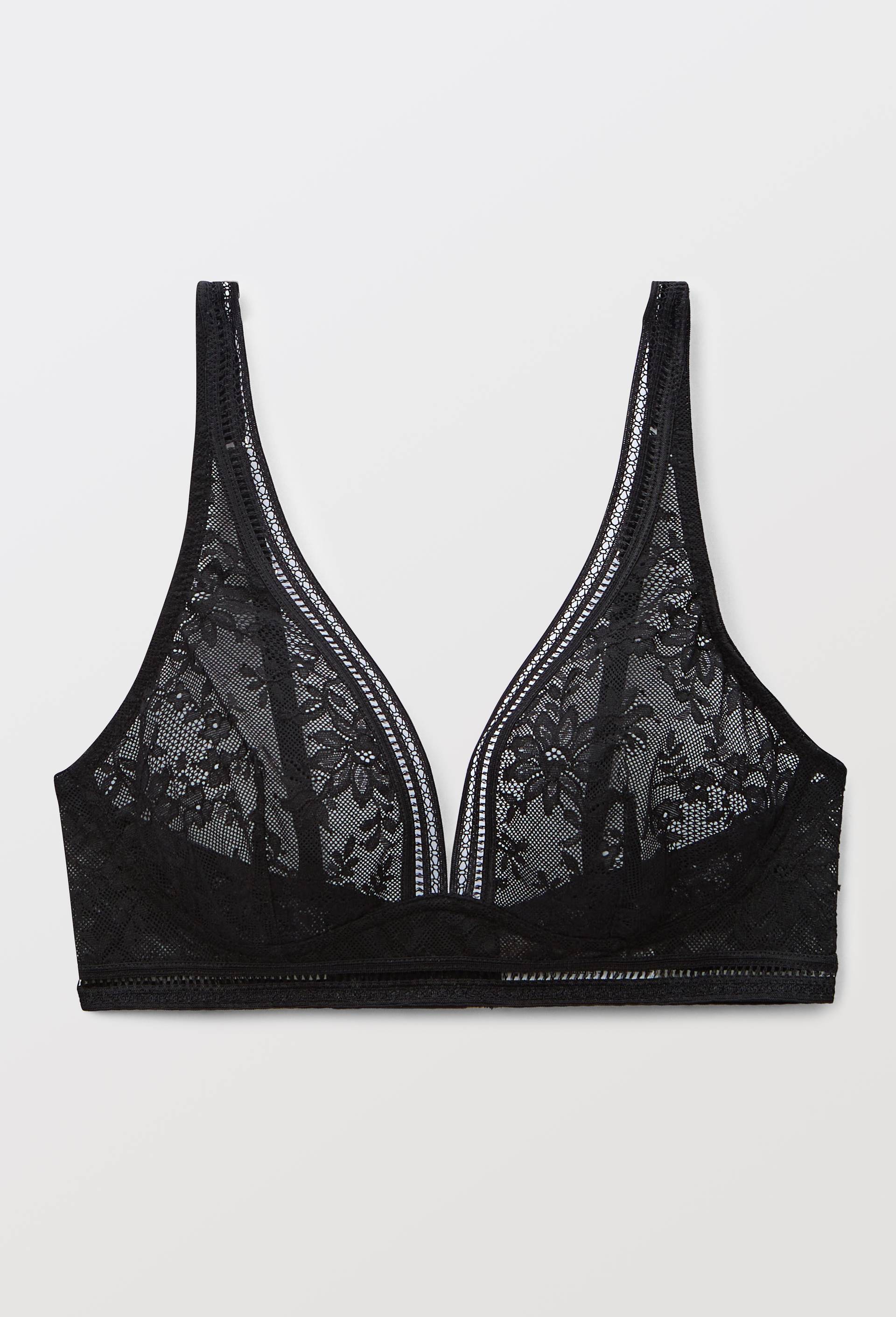 Soutien gorge sans armatures en dentelle Maison Lejaby, Noir, large image number 0