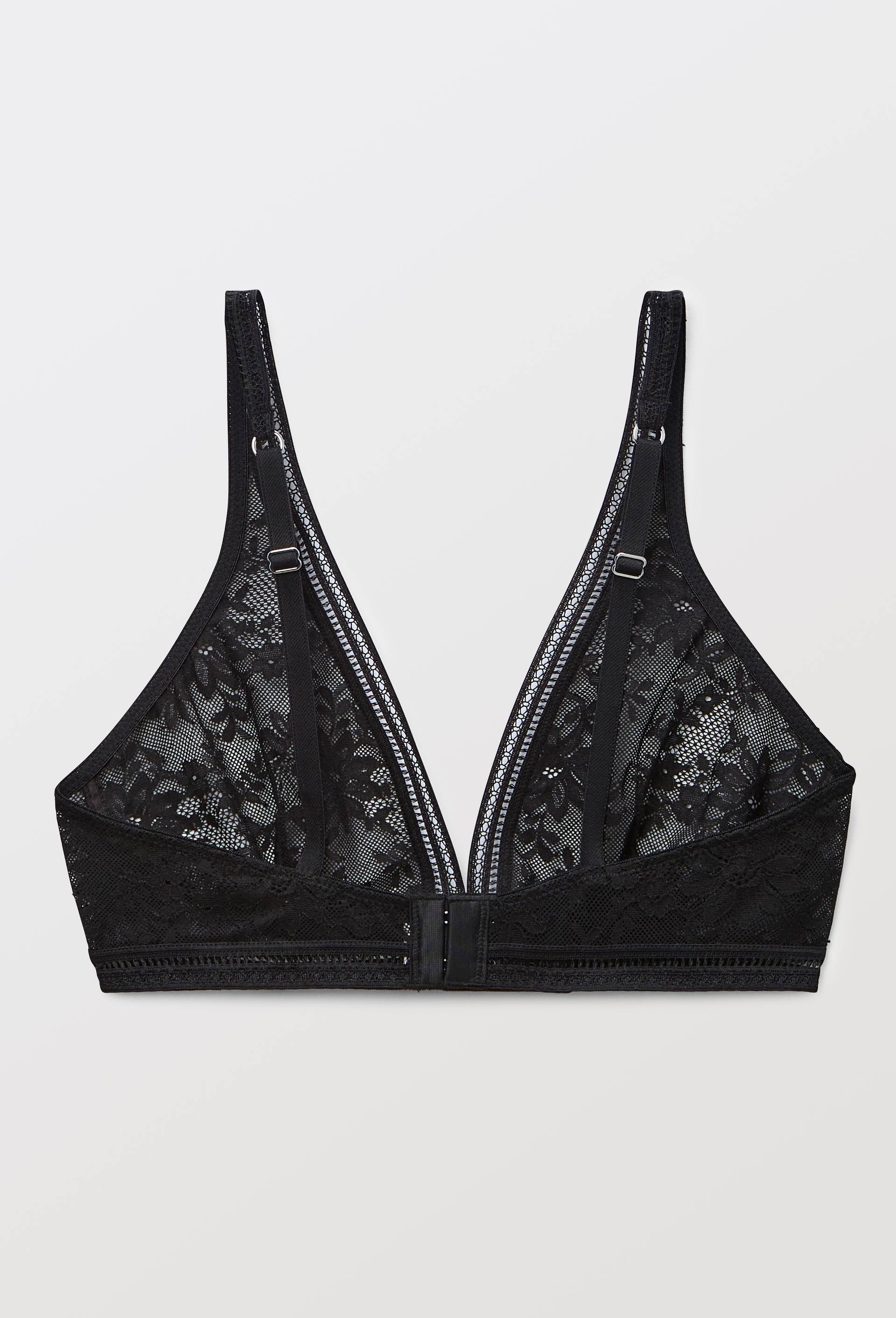 Soutien gorge sans armatures en dentelle Maison Lejaby, Noir, large image number 1