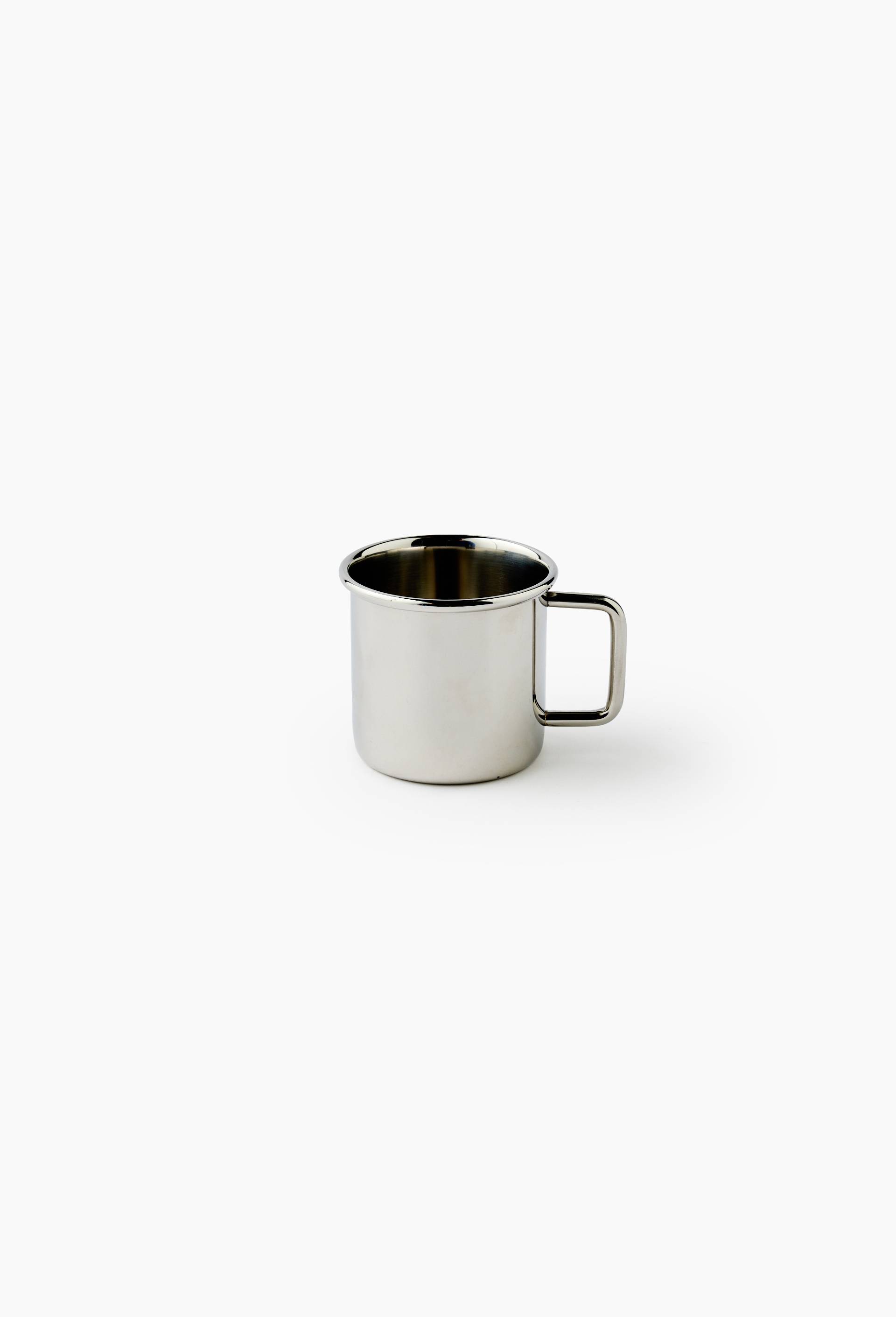 Tasse finition m&eacute;tal bross&eacute;, 19cl, Argent, large image number 0