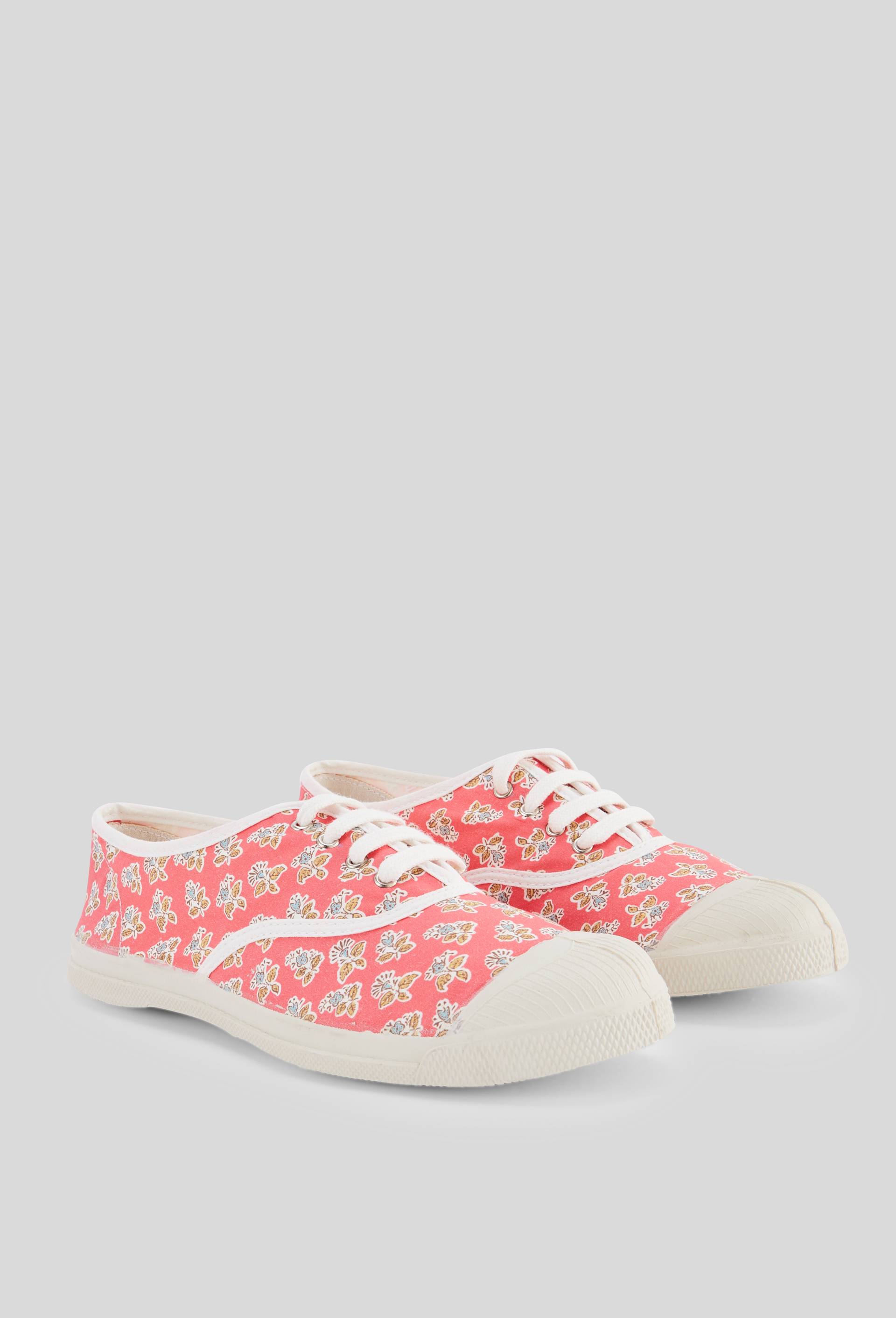 Tennis imprimée BENSIMON ROUGE CLAIR pour femme BENSIMON
