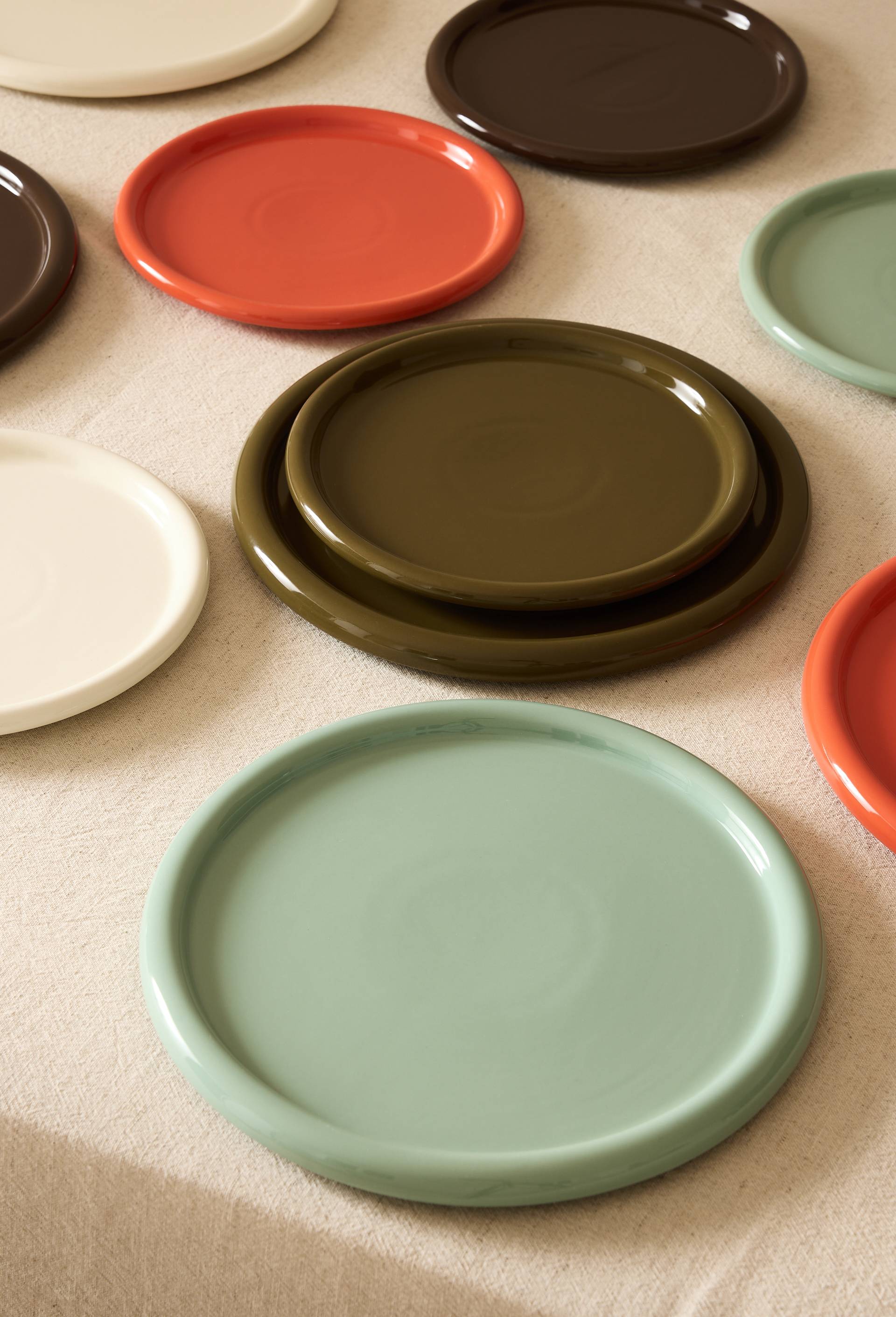 Assiette plate, 26 cm, Ecru, large image number 2