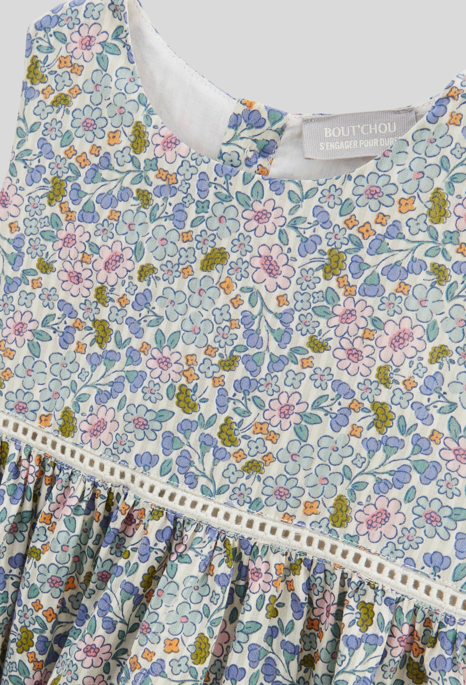 Robe avec bloomer imprimés en coton BIO GOTS, Beige clair, large image number 2