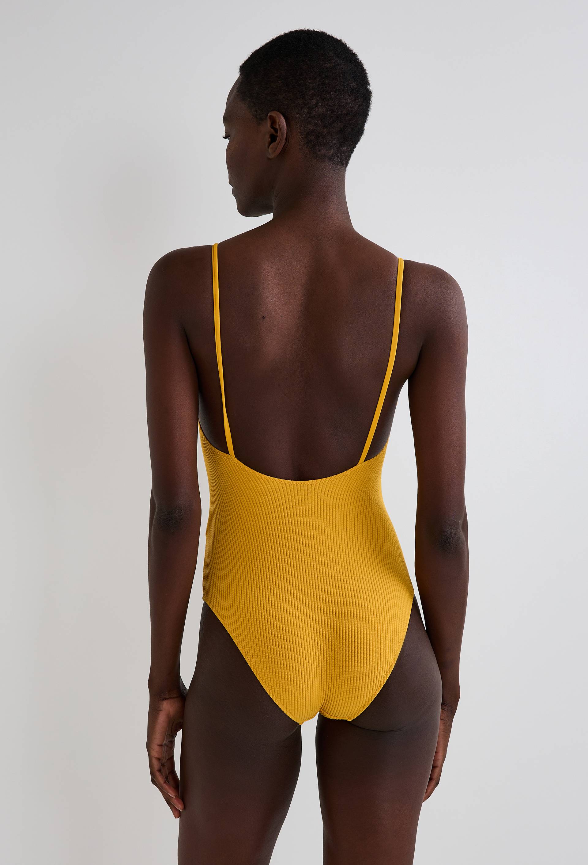 Maillot de bain 1 pièce DIVINE, Jaune, large image number 1.0