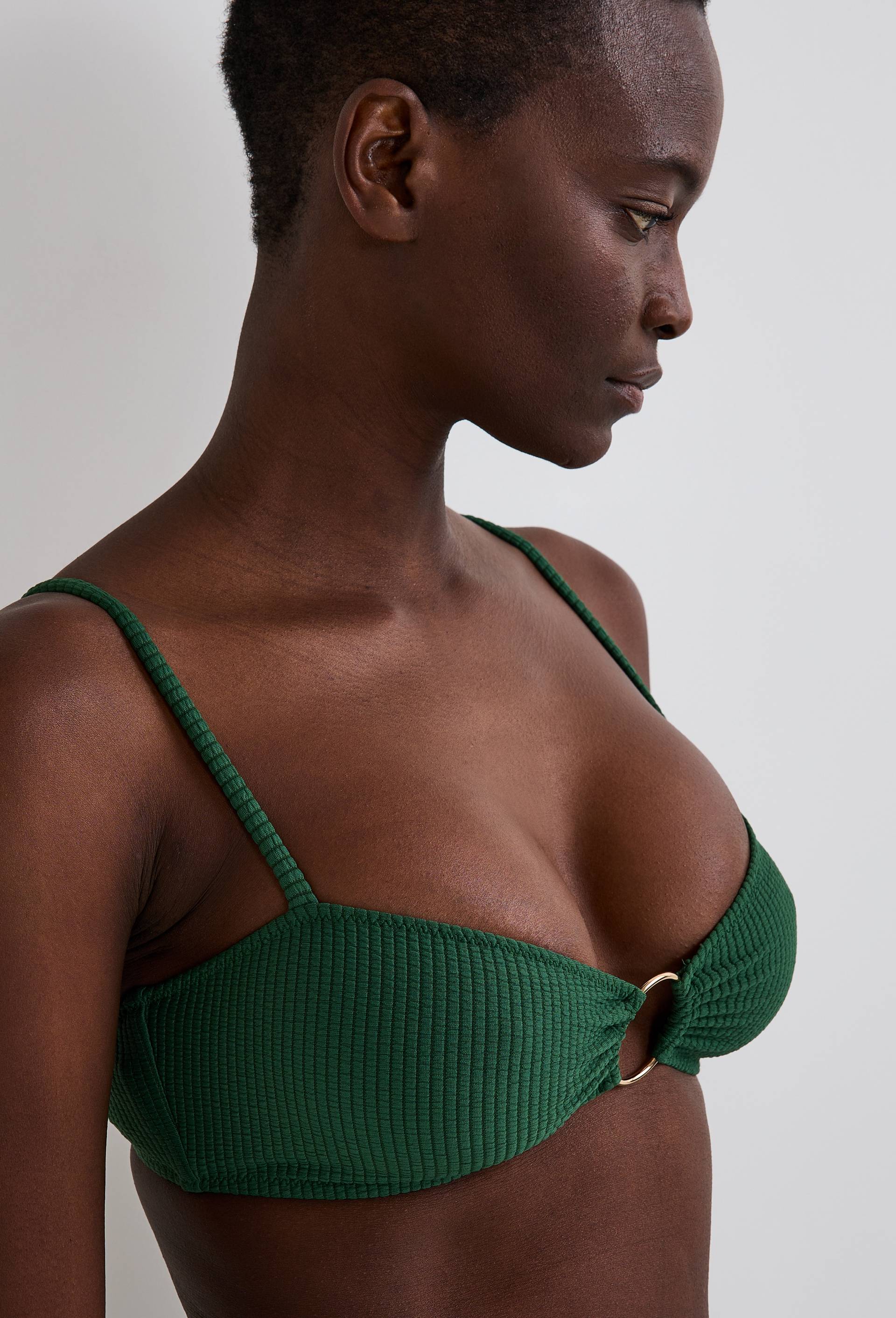 Haut de maillot de bain DIVINE, Vert fonc&eacute;, large image number 0