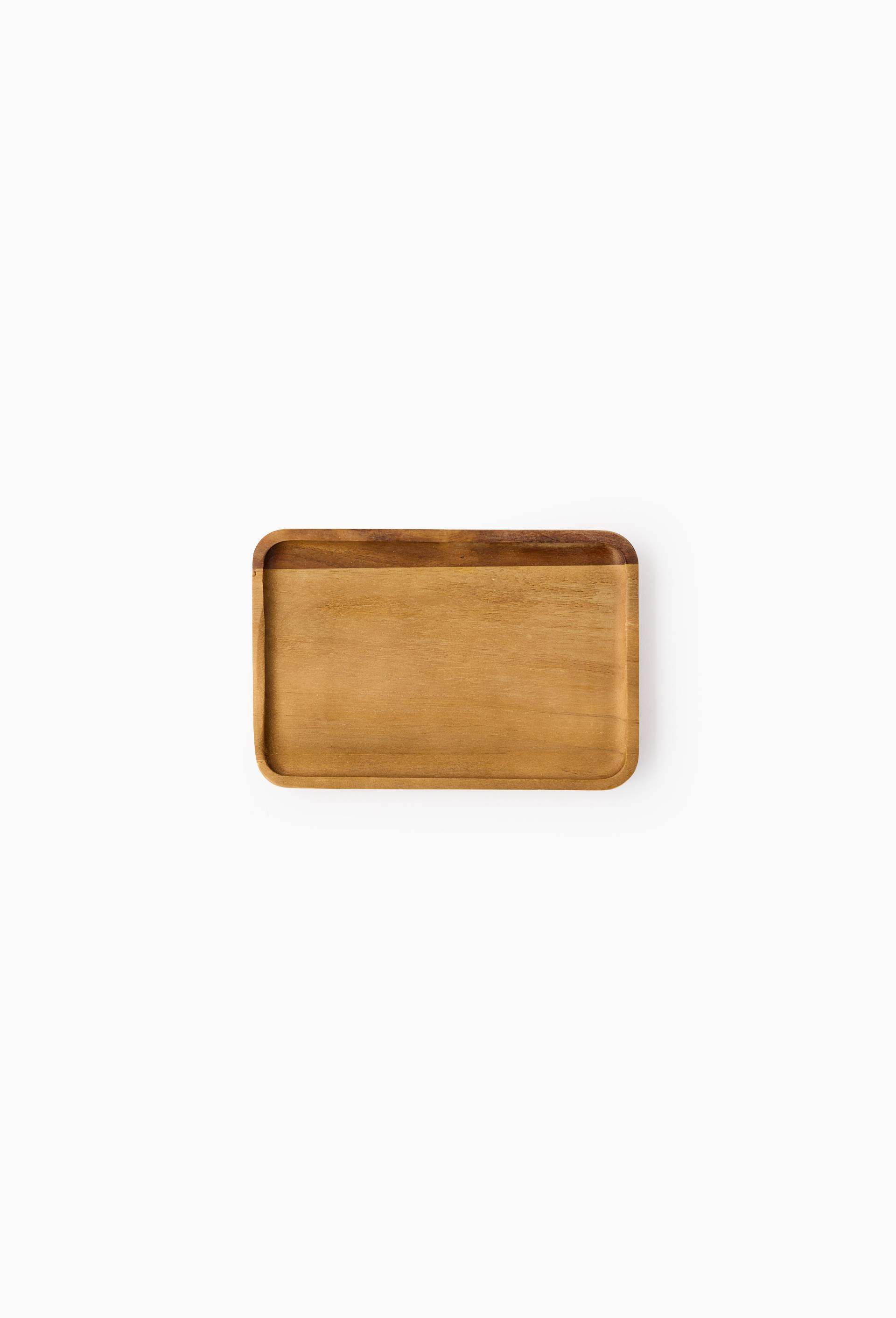 Plateau 19x13cm, bois d'acacia, Brun, large image number 0