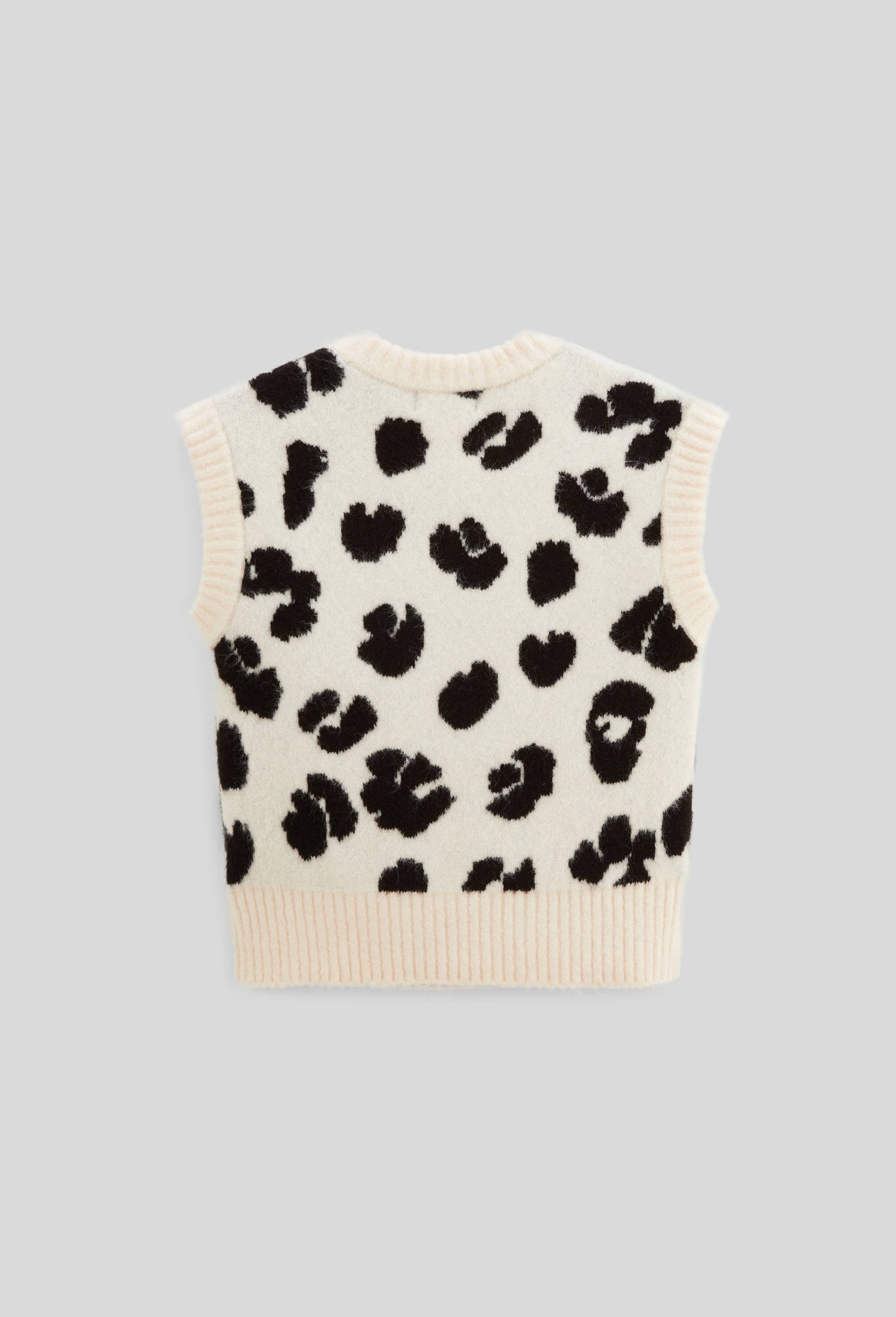 Pull sans manches jacquard, Beige clair, large image number 2.0