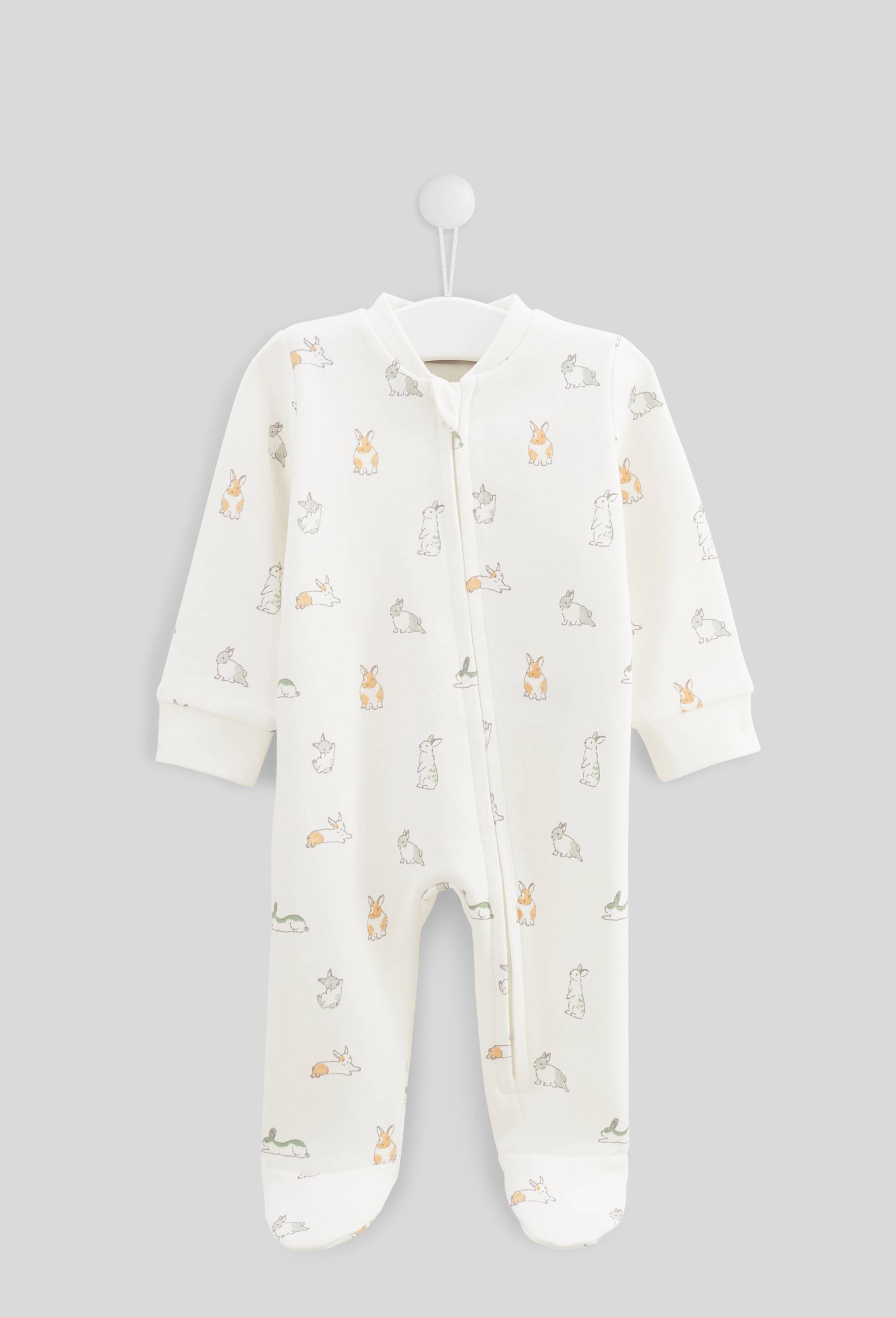 BOUT'CHOU - Dors-bien à zip imprimé en coton BIO GOTS