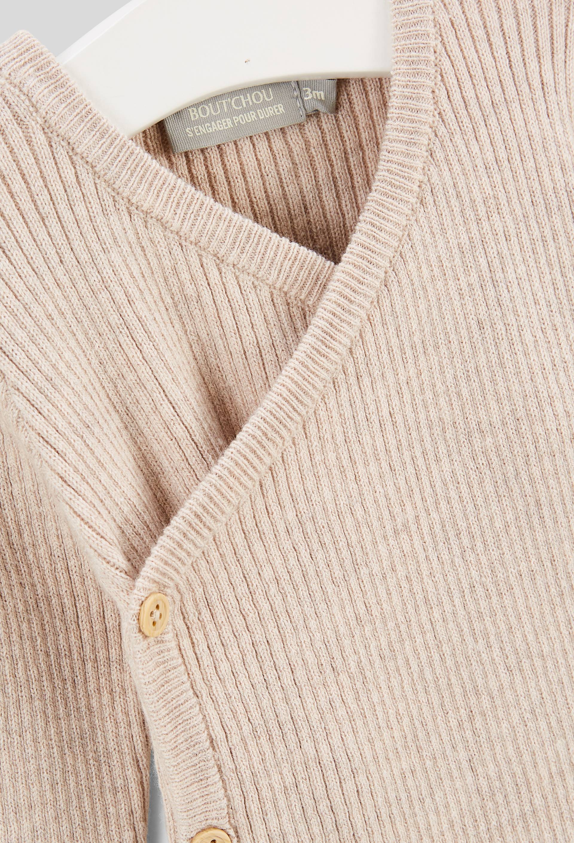 Combinaison longue en tricot, Beige, large image number 2