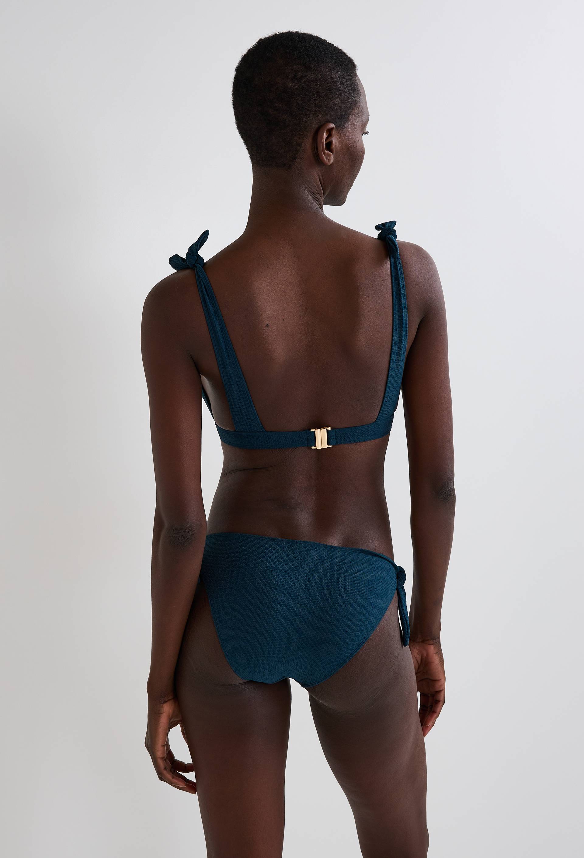 Bas de maillot de bain VALERIA, mati&egrave;re recycl&eacute;e, Bleu, large image number 1
