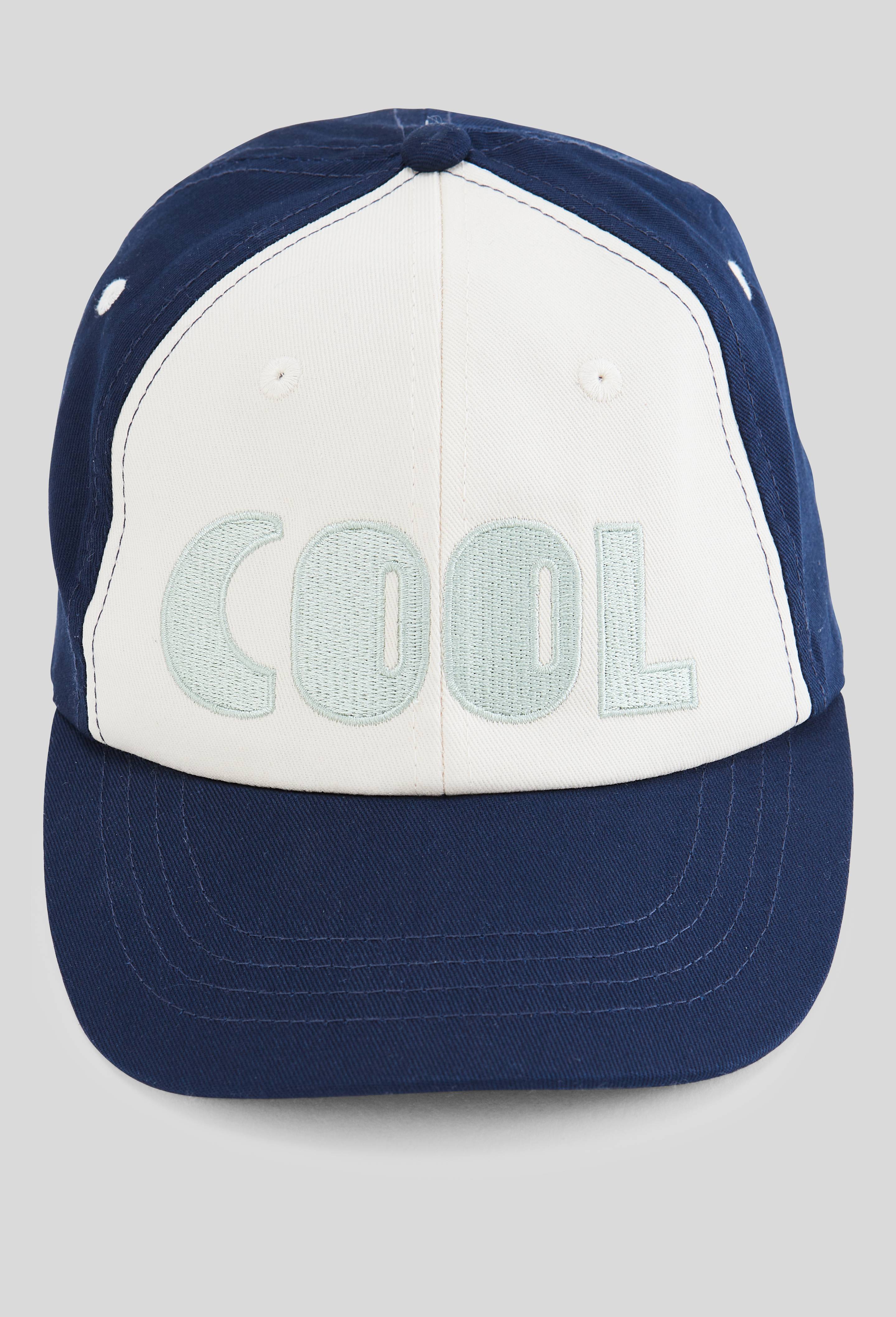 Casquette bicolore en coton, Bleu fonc&eacute;, large image number 2