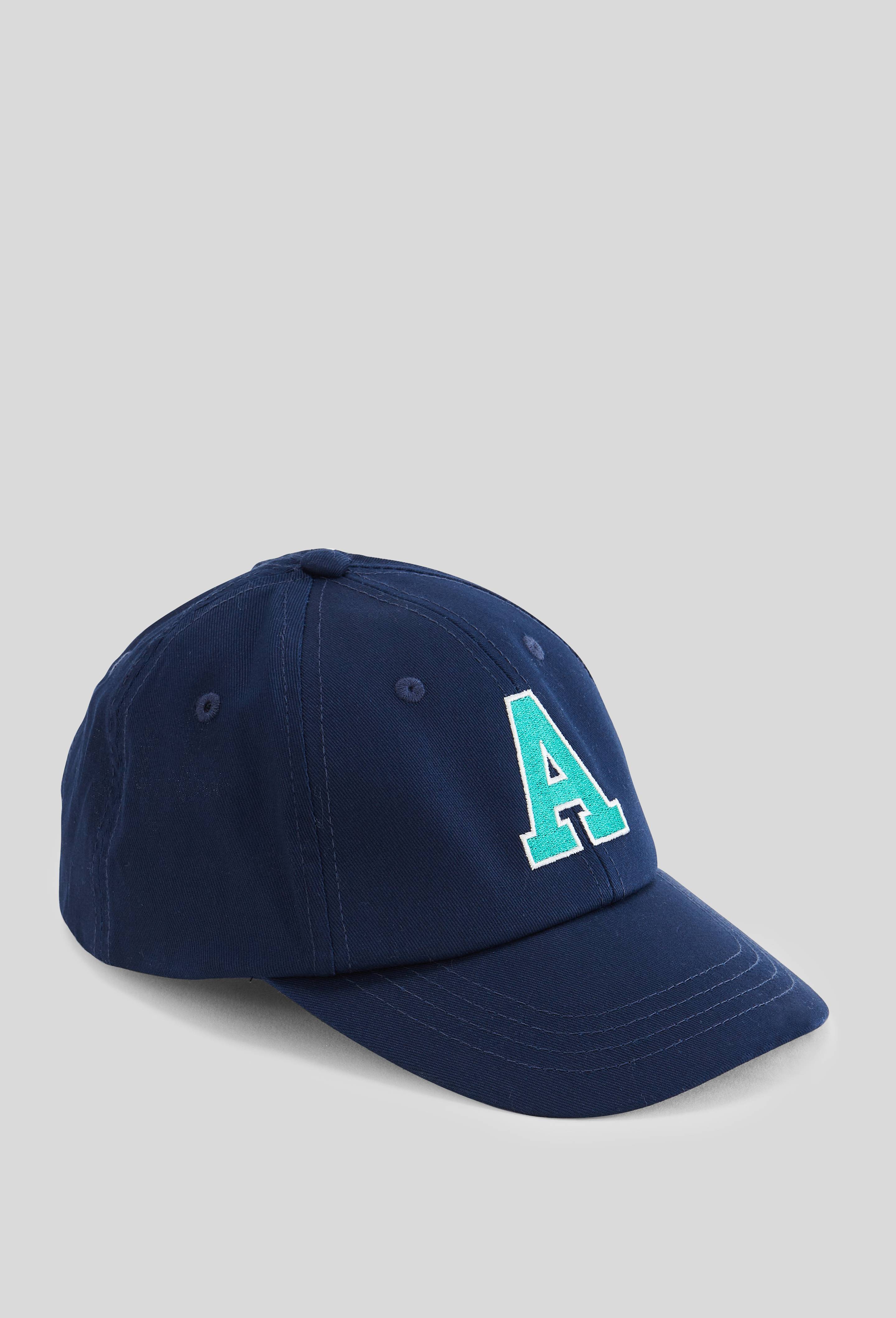 Casquette brod&eacute;e en coton, Bleu fonc&eacute;, large image number 0.0