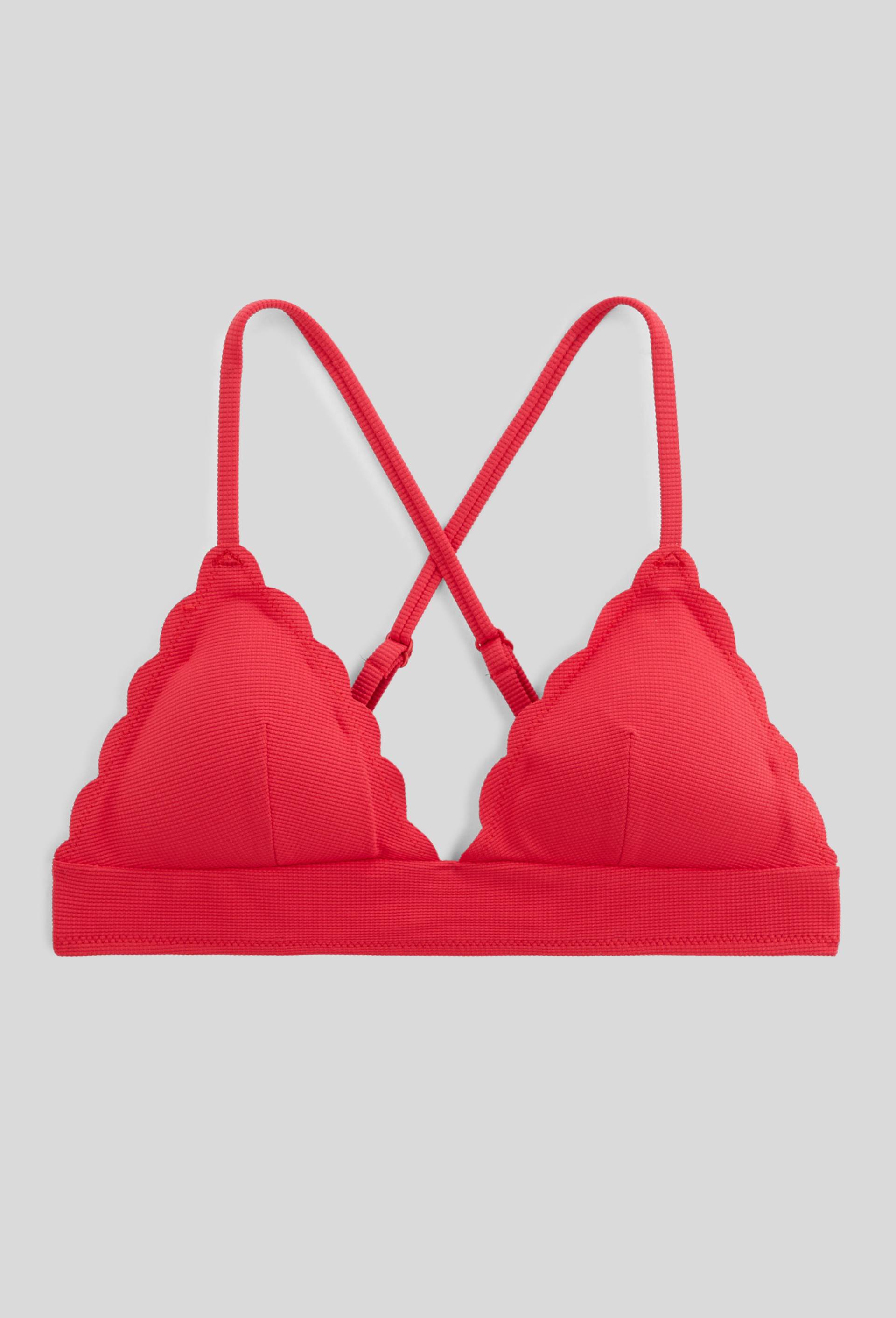 Haut de maillot de bain ZOE, mati&egrave;re recycl&eacute;e, Rouge, large image number 2.0