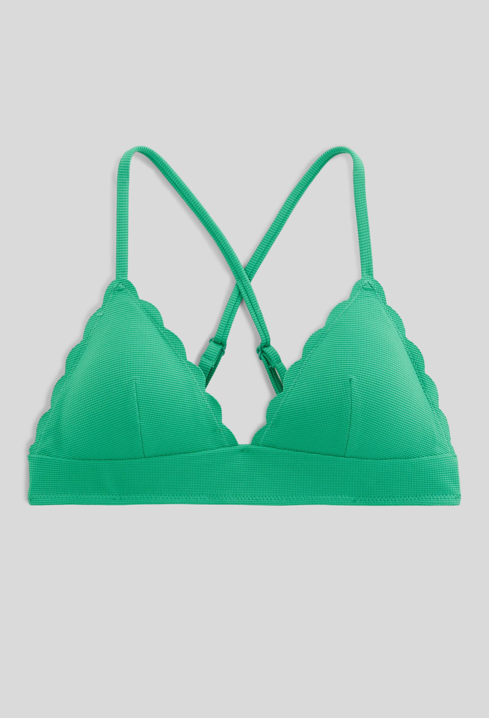 Haut de maillot de bain ZOE, mati&egrave;re recycl&eacute;e, Vert, large image number 2