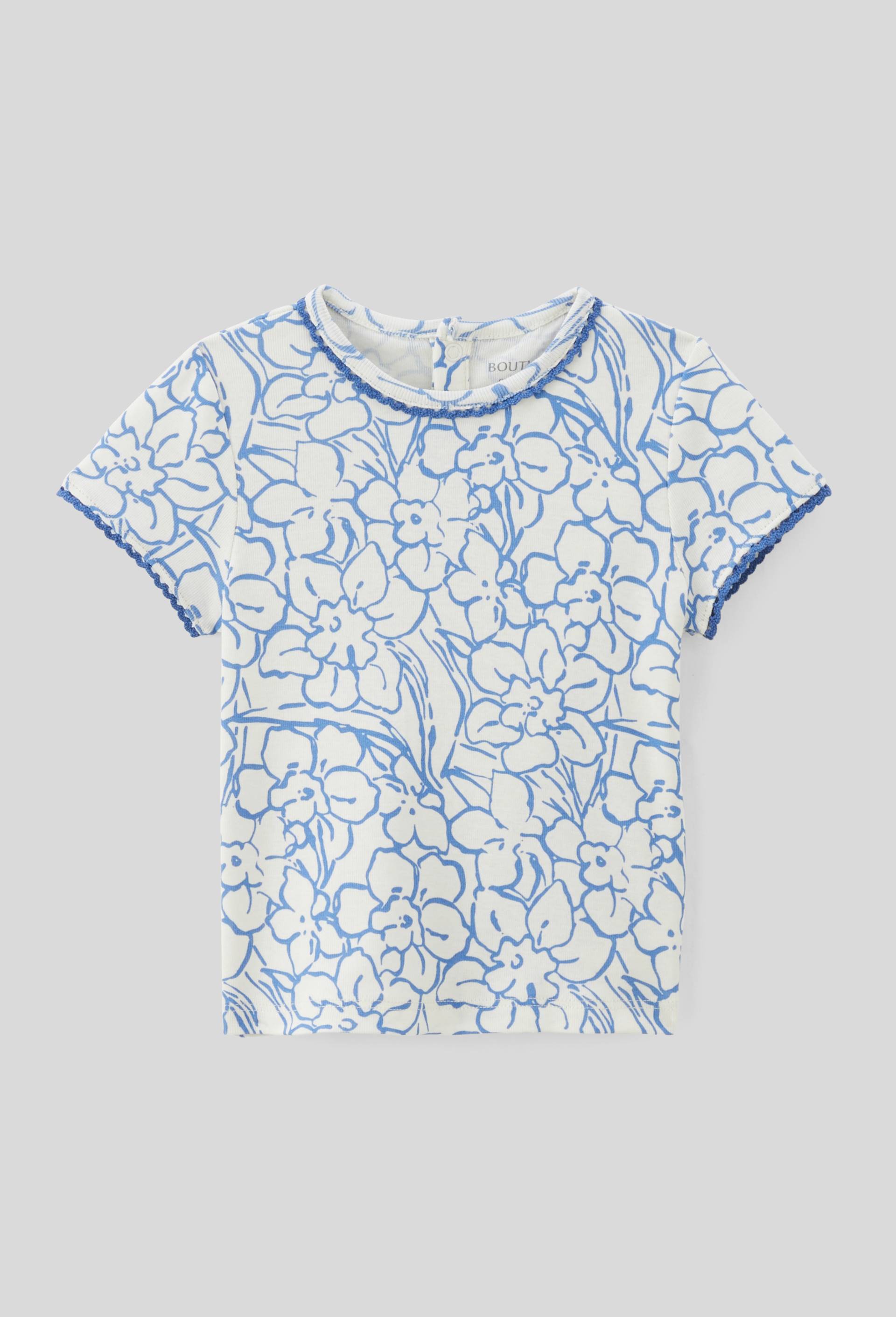 T-shirt manches courtes imprim&eacute; en coton BIO GOTS, Beige clair, large image number 0